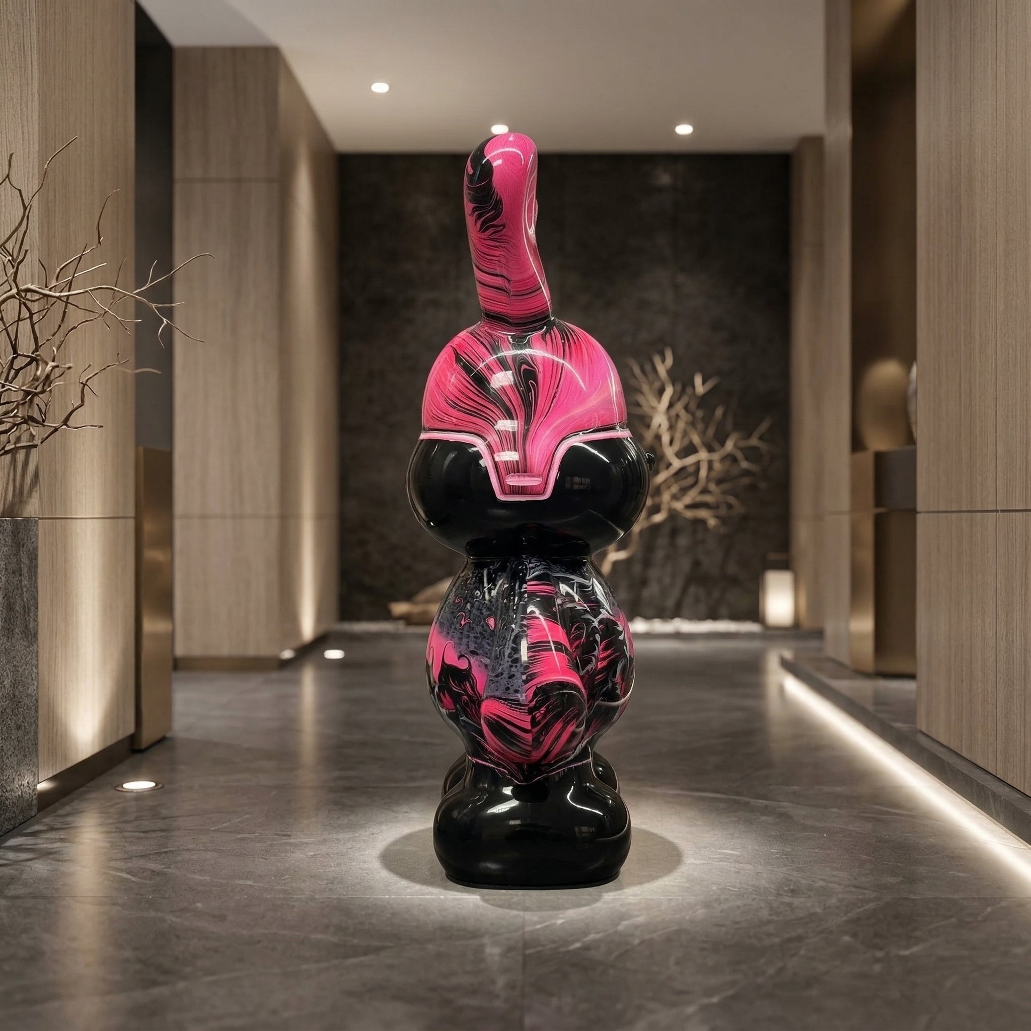 Vela-Fiberglass-Rabbit-Sculpture-Floor-Standing-VSFGS-667-04
