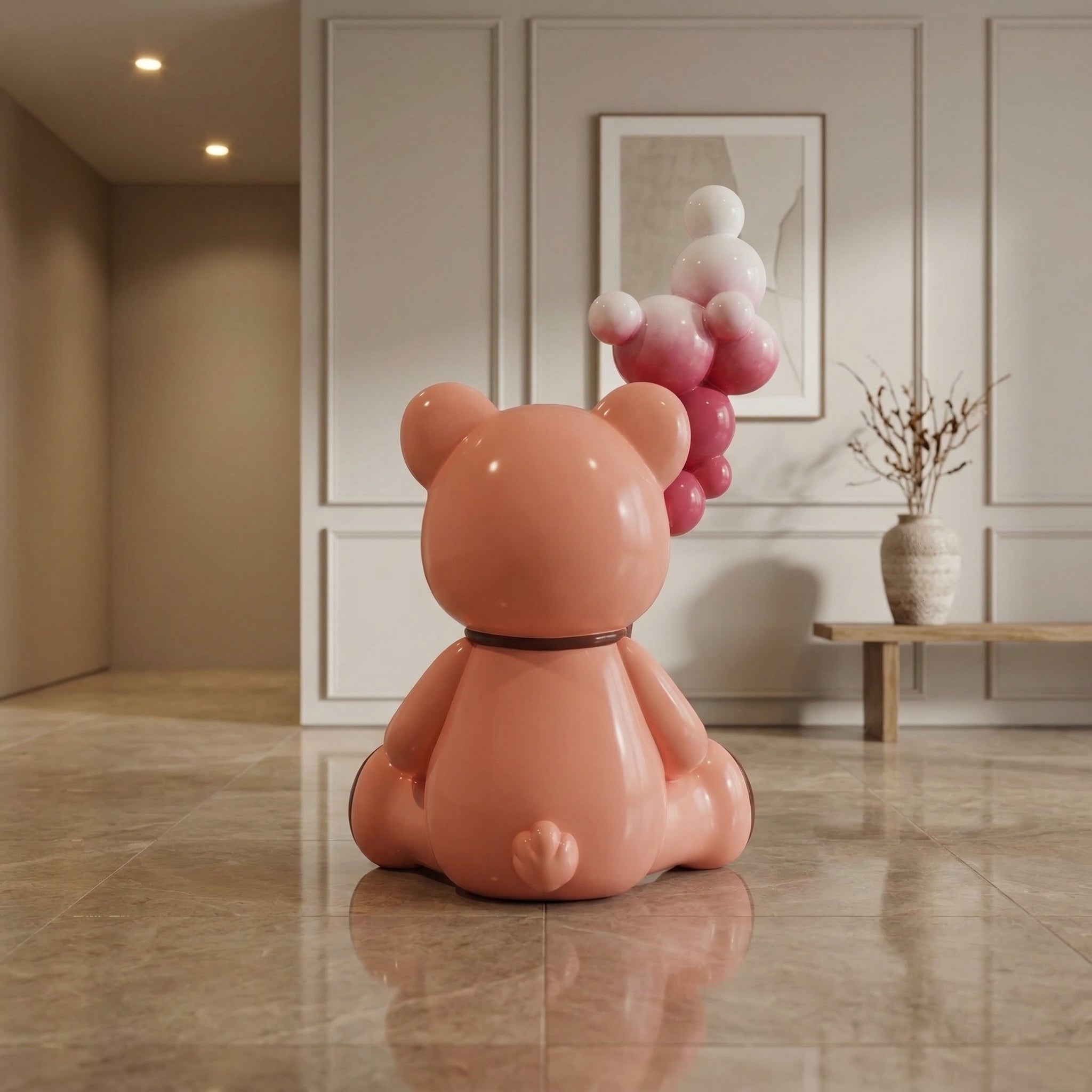 Vela-Fiberglass-Teddy-Bear-Sculpture-Tabletop-Accent-VSFGS-538-02