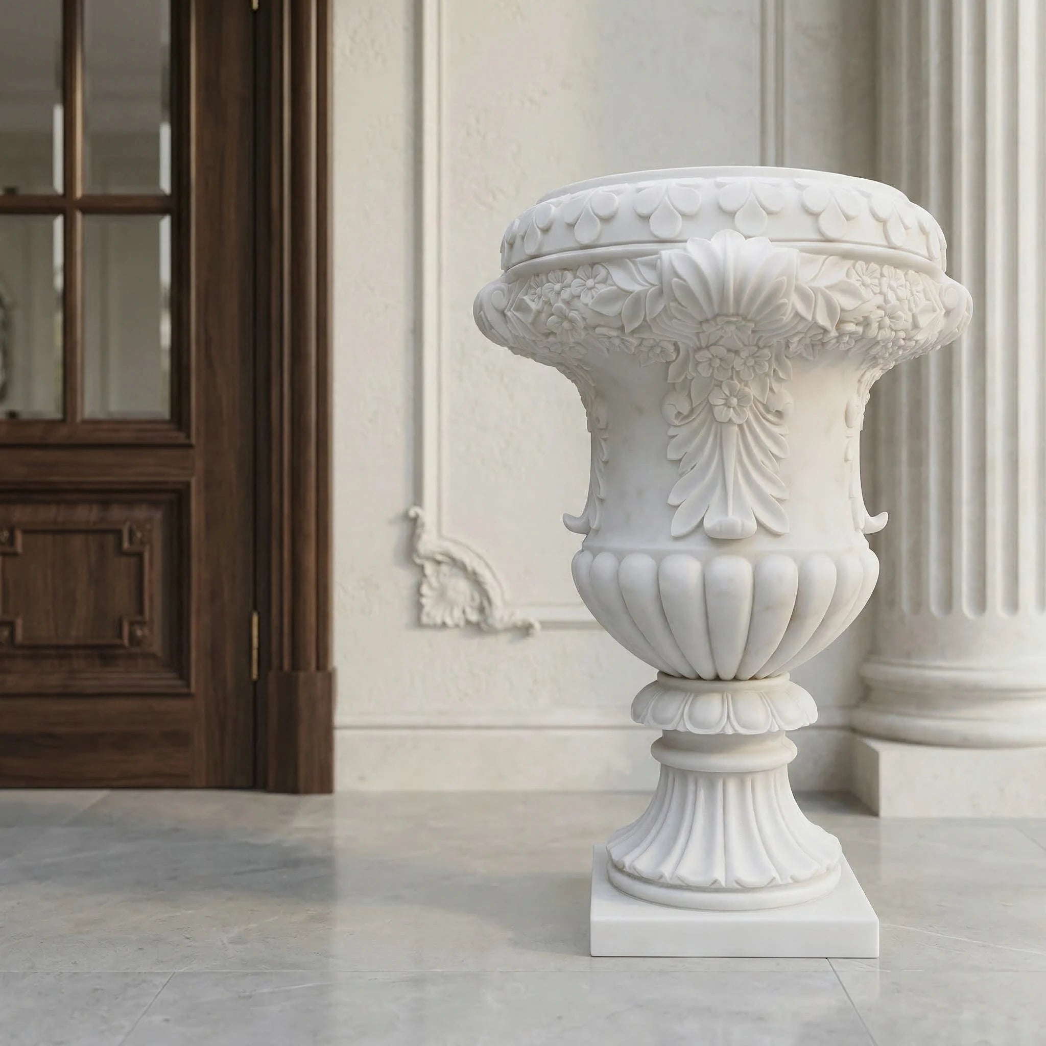 Vela-Natural-Marble-Acanthus-Urn-Sculpture-Entrance-Pedestal-VSMS-2745-02