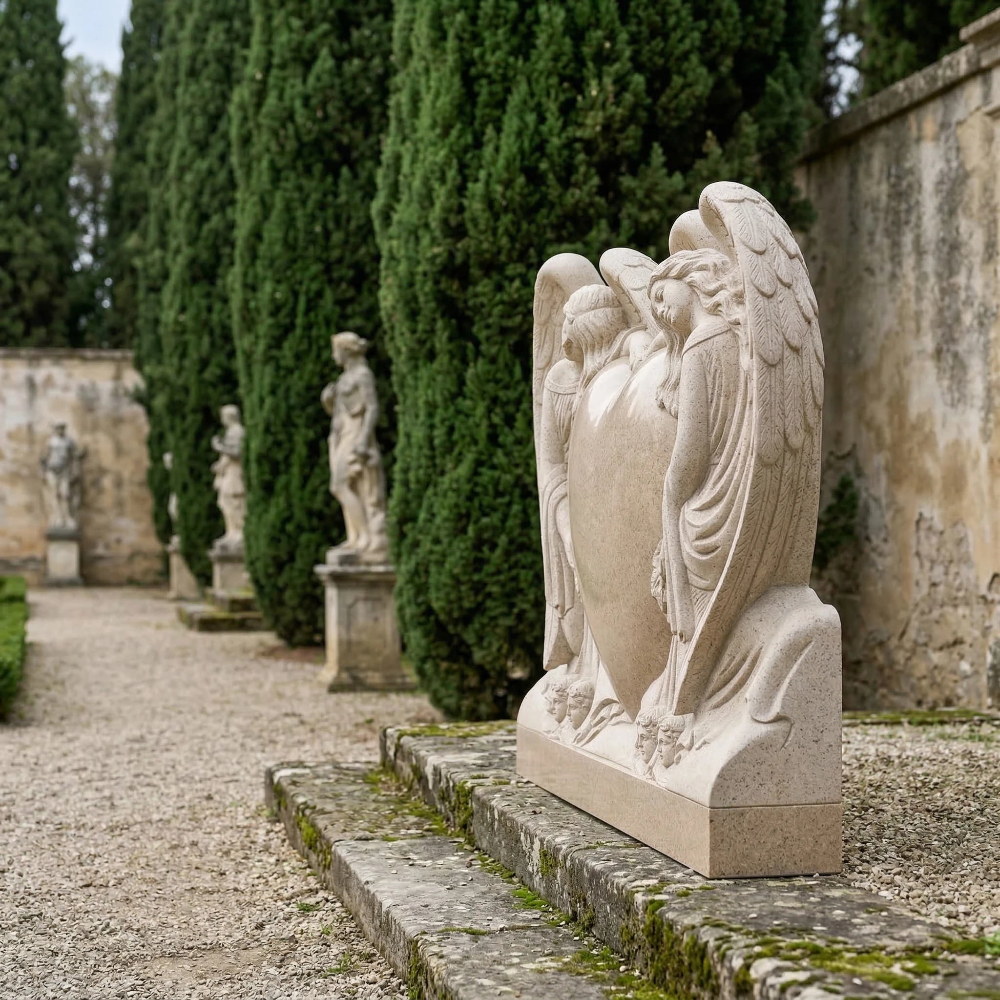 Vela-Natural-Marble-Angel-Heart-Sculpture-Garden-Memorial-VSMS-4086-04