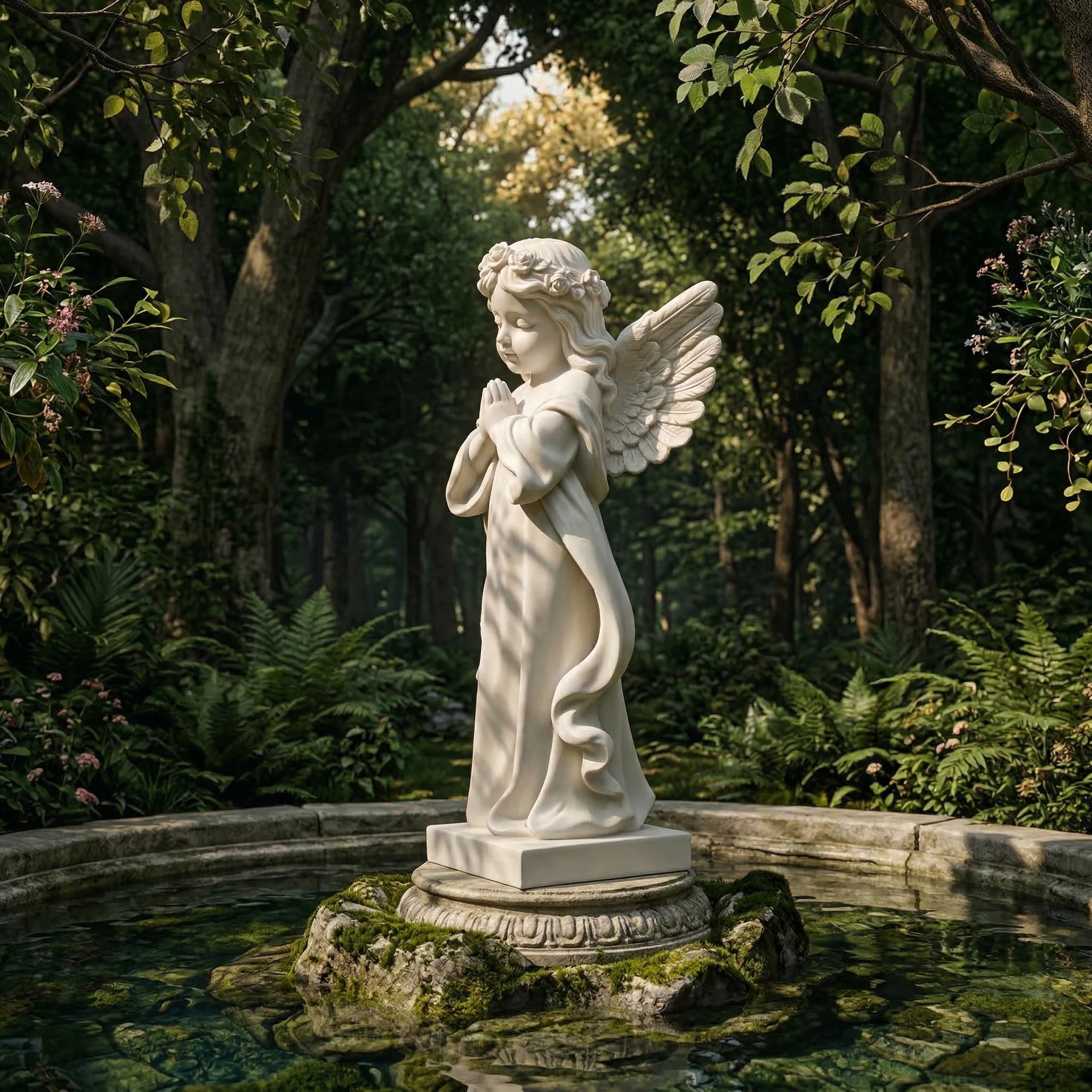 Vela-Natural-Marble-Angel-Sculpture-Garden-Devotional-VSMS-731-05