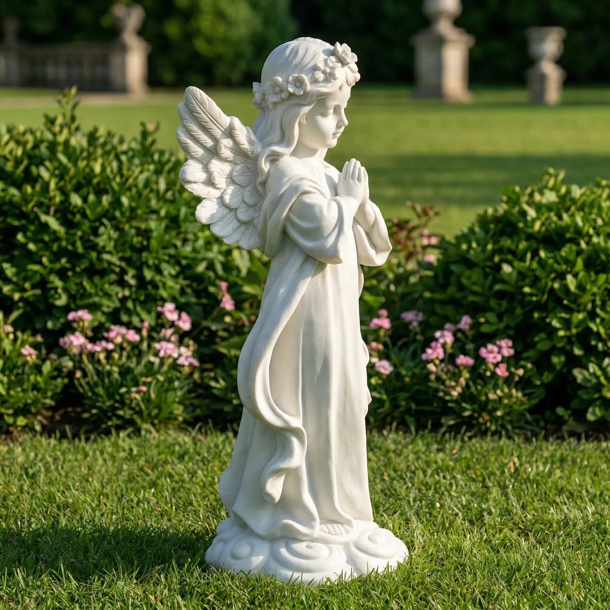 Vela-Natural-Marble-Angel-Sculpture-Garden-Figure-VSMS-592-03