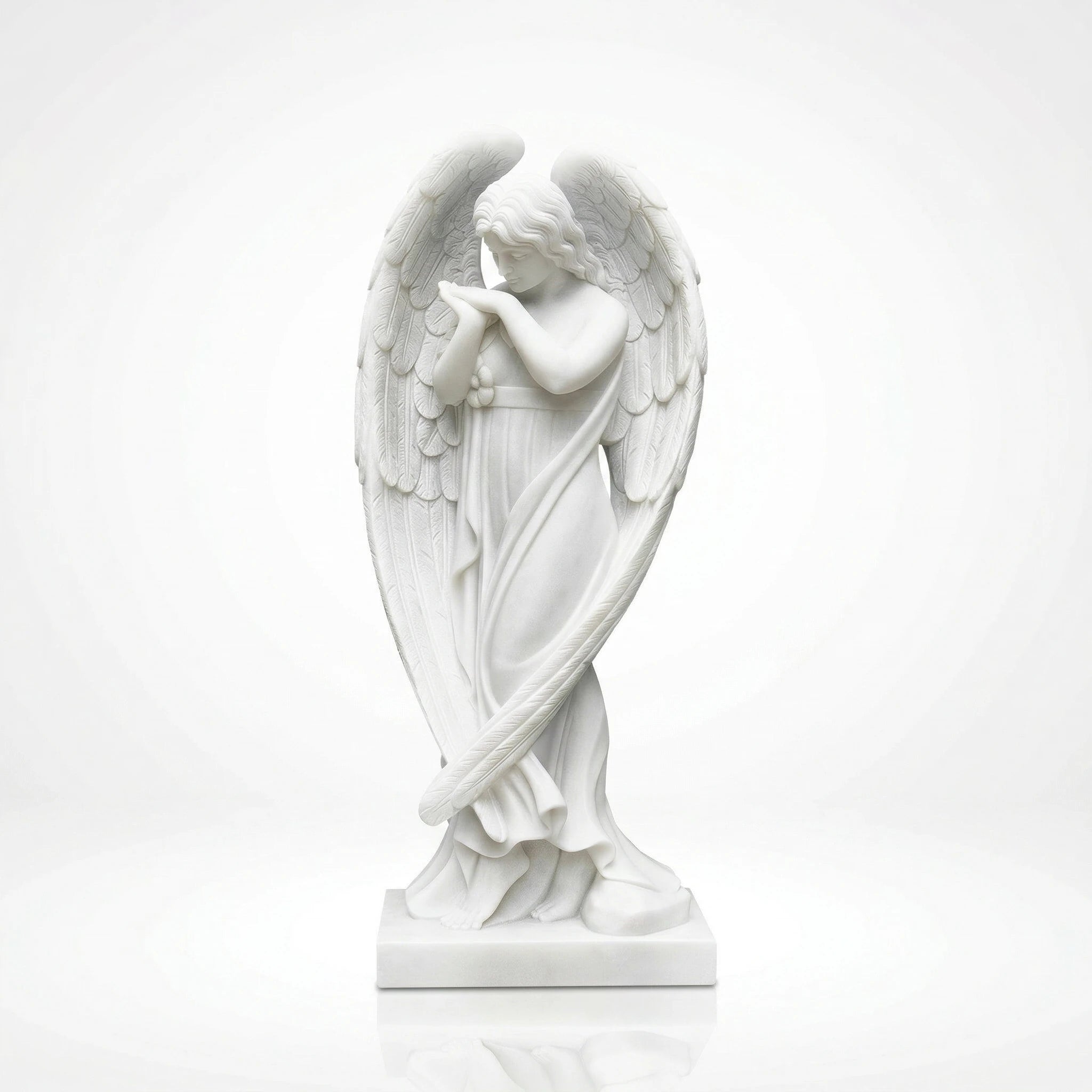 Vela-Natural-Marble-Angel-Sculpture-Winged-Garden-Figure-VSMS-2854-04