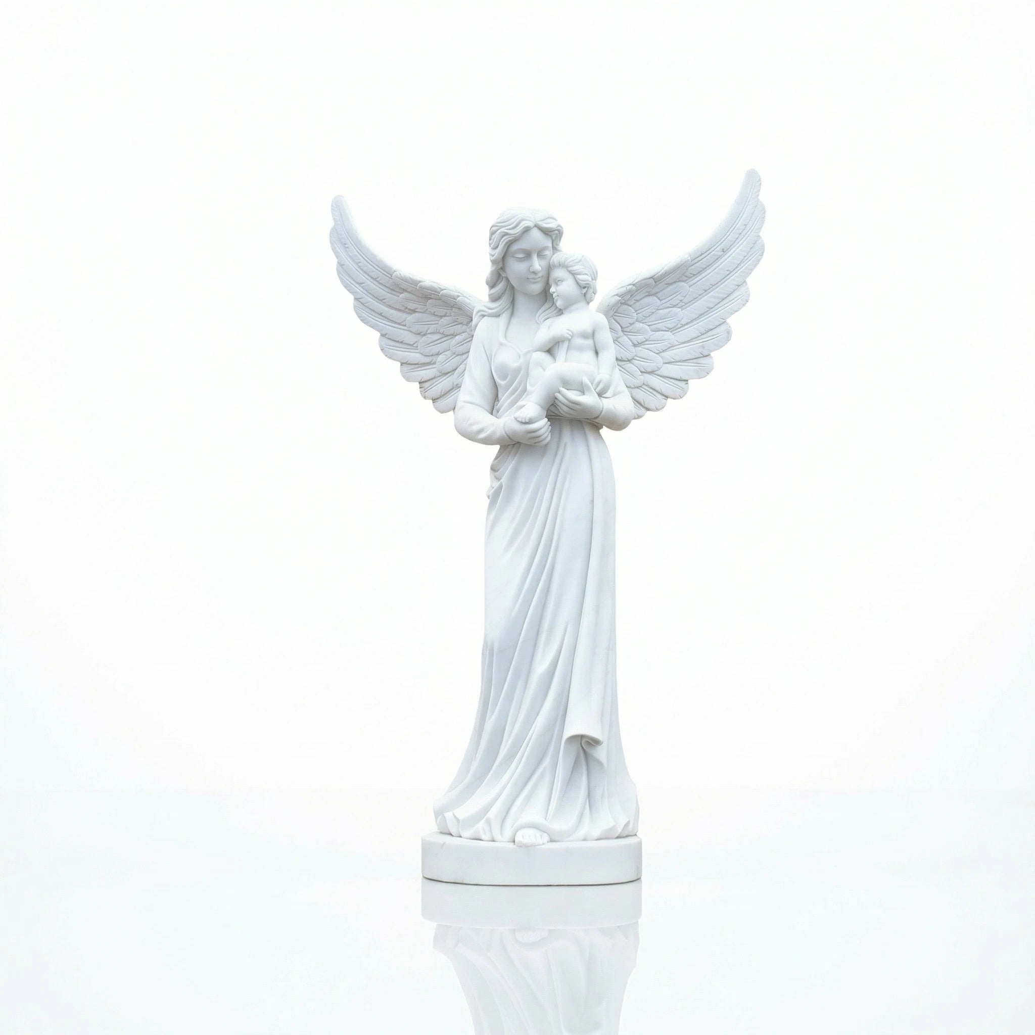 Vela-Natural-Marble-Angel-and-Child-Sculpture-Garden-Pedestal-VSMS-889-05