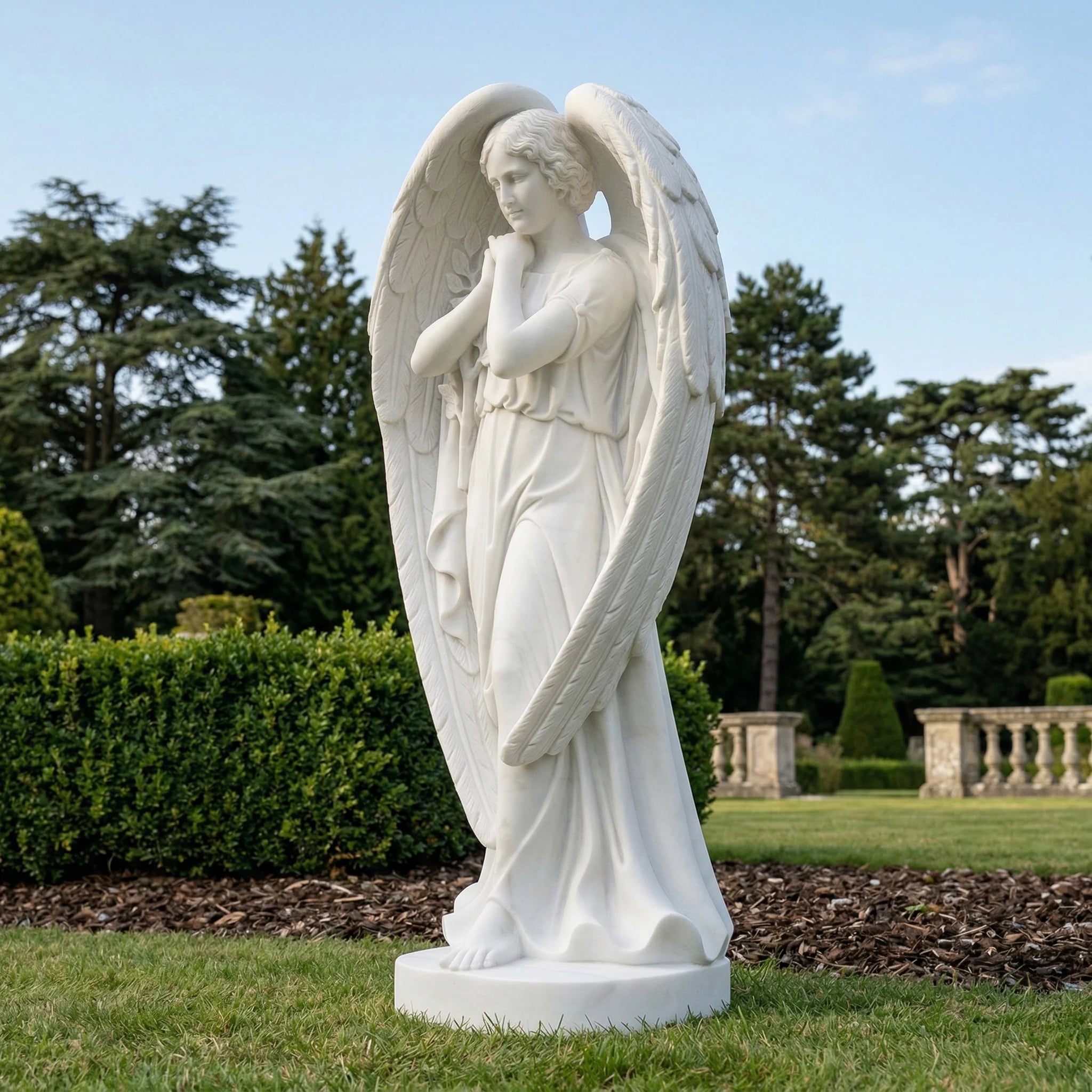 Vela-Natural-Marble-Angelic-Female-Figure-Sculpture-Guardian-Wings-VSMS-4071-05