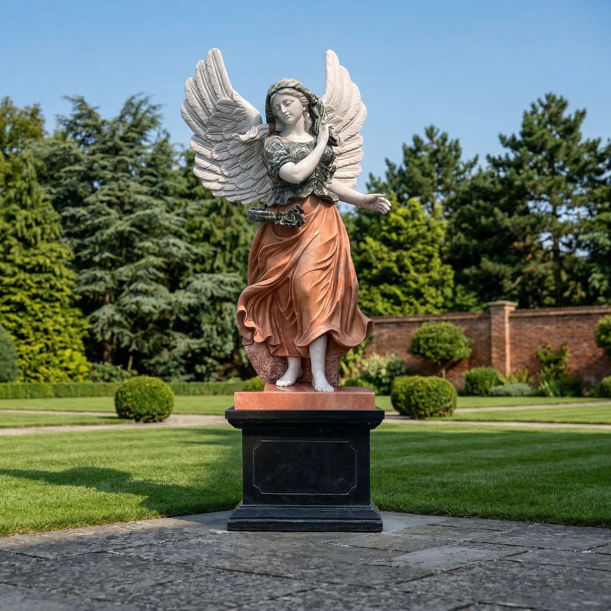 Vela-Natural-Marble-Angelic-Female-Sculpture-Garden-Pedestal-VSMS-5731-01