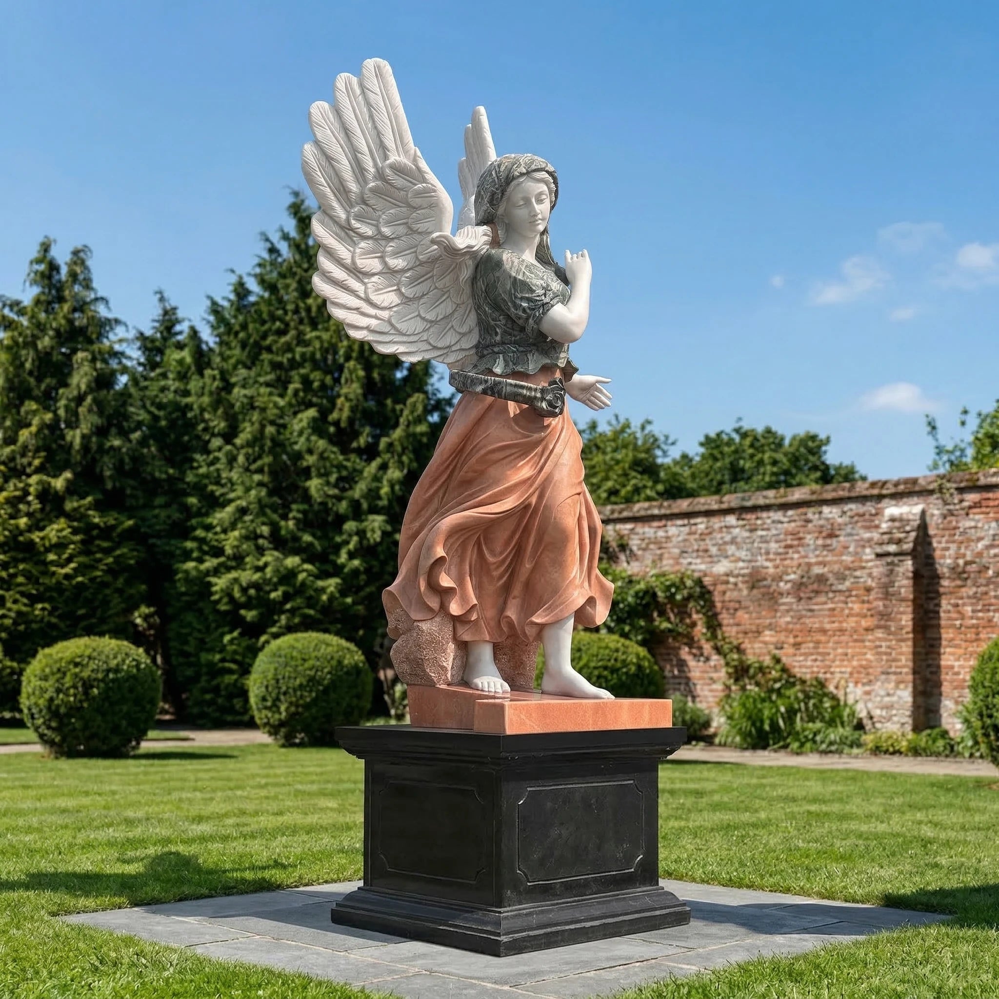 Vela-Natural-Marble-Angelic-Female-Sculpture-Garden-Pedestal-VSMS-5731-03