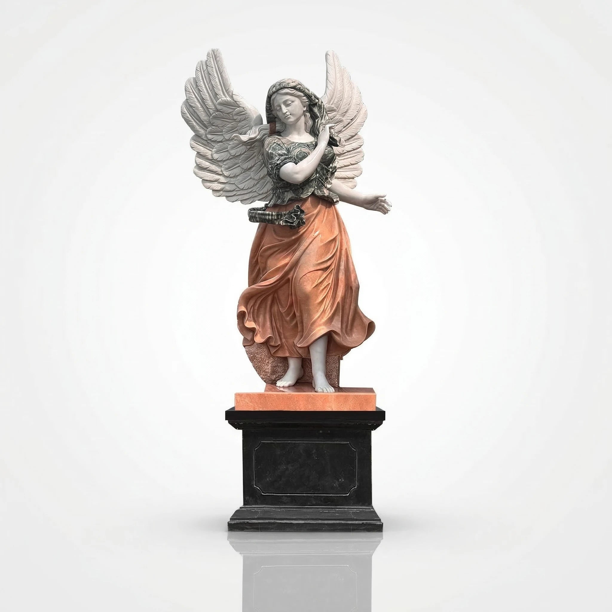Vela-Natural-Marble-Angelic-Female-Sculpture-Garden-Pedestal-VSMS-5731-04