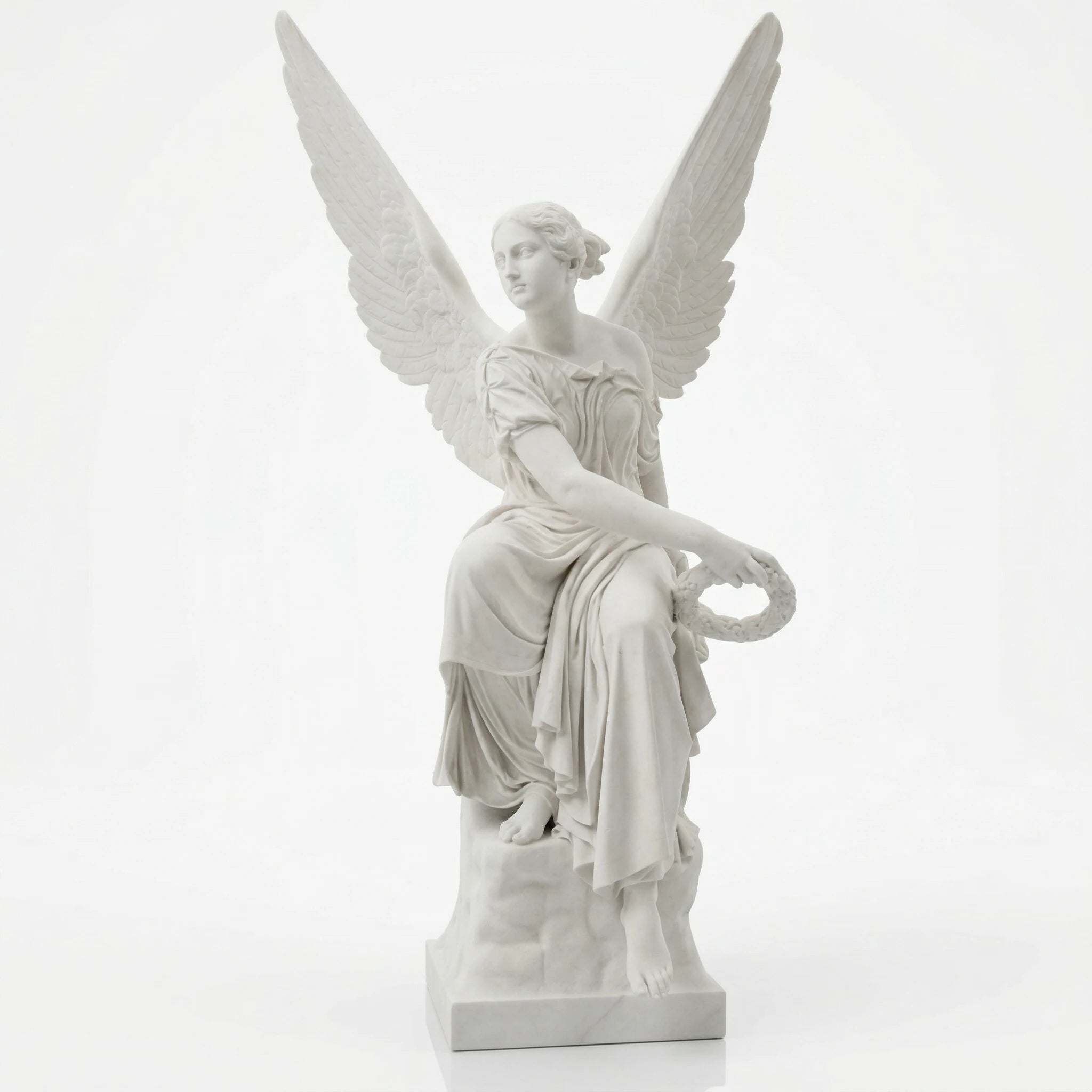 Vela-Natural-Marble-Angelic-Female-Sculpture-Winged-Garden-Figure-VSMS-763-05