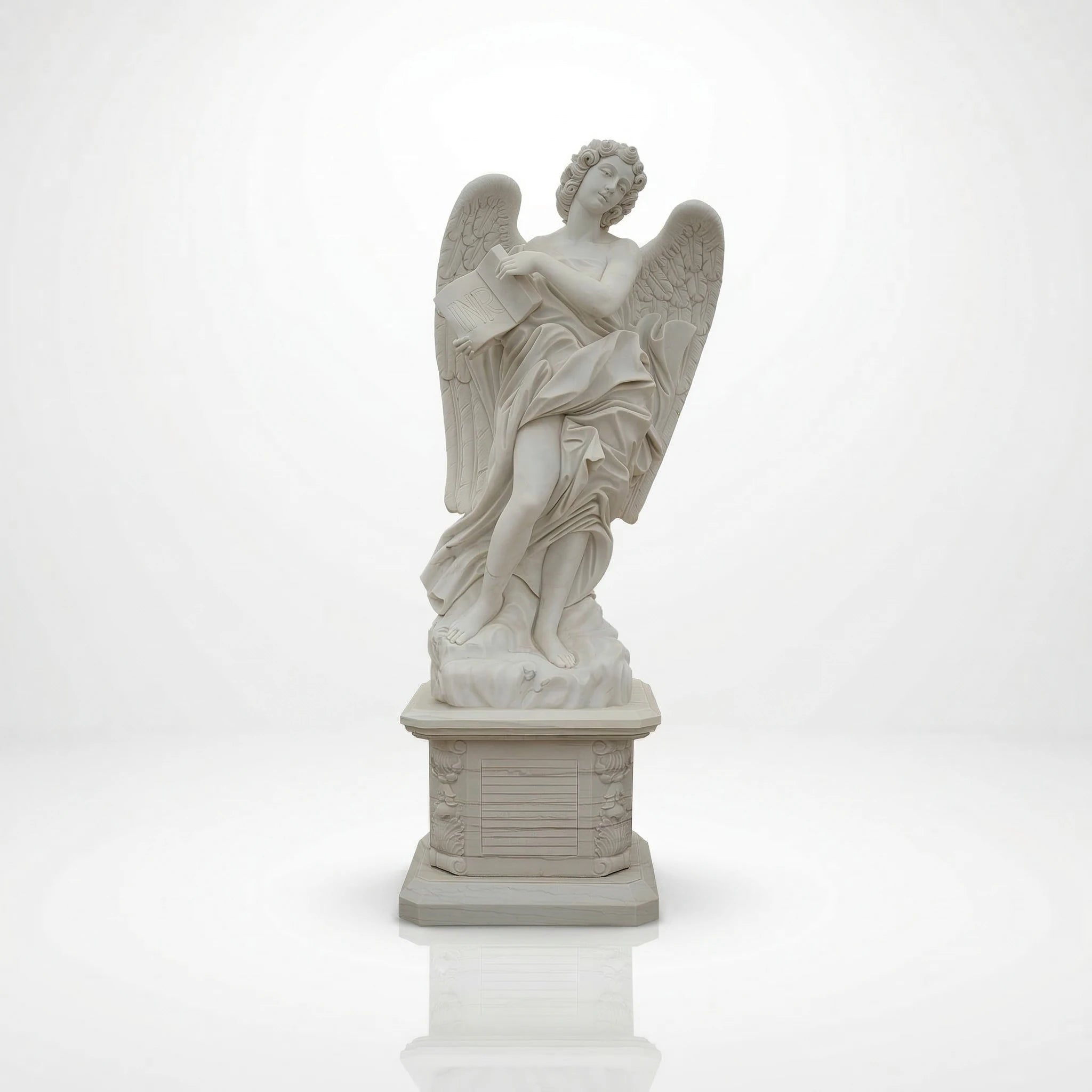 Vela-Natural-Marble-Angelic-Figure-Sculpture-Garden-Pedestal-VSMS-4413-06