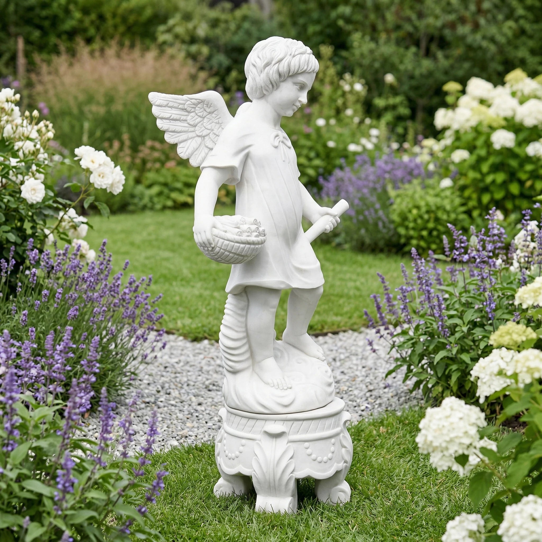 Vela-Natural-Marble-Cherub-Angel-Sculpture-Garden-Pedestal-VSMS-728-03