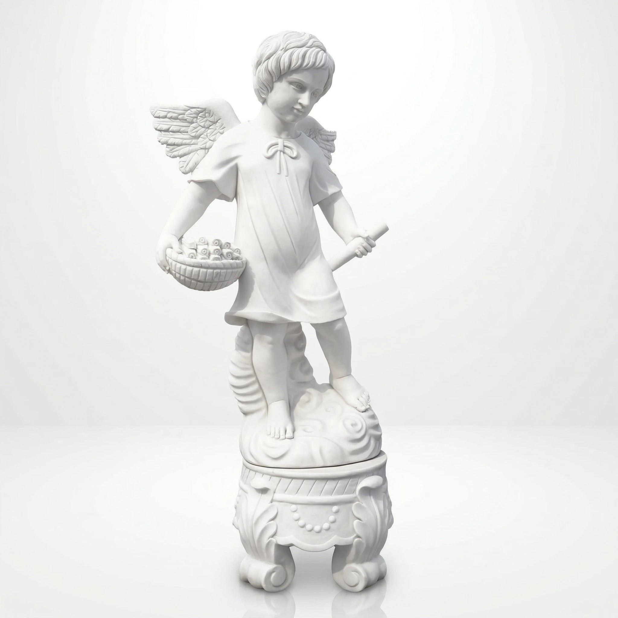 Vela-Natural-Marble-Cherub-Angel-Sculpture-Garden-Pedestal-VSMS-728-05