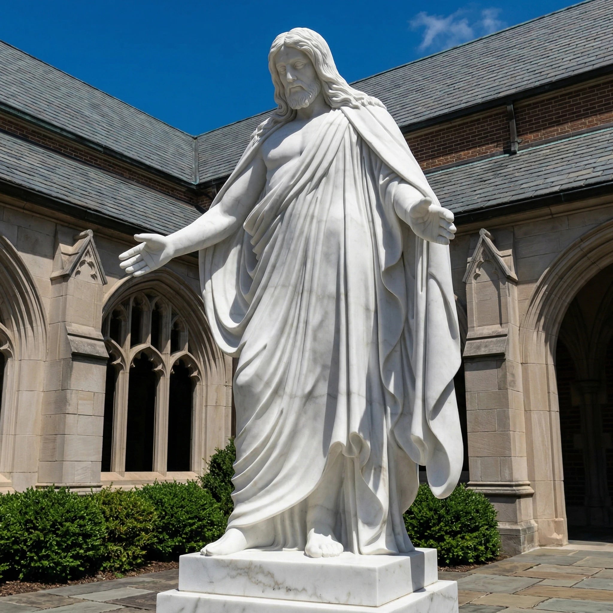 Vela-Natural-Marble-Christ-Sculpture-Courtyard-Pedestal-VSMS-2764-03