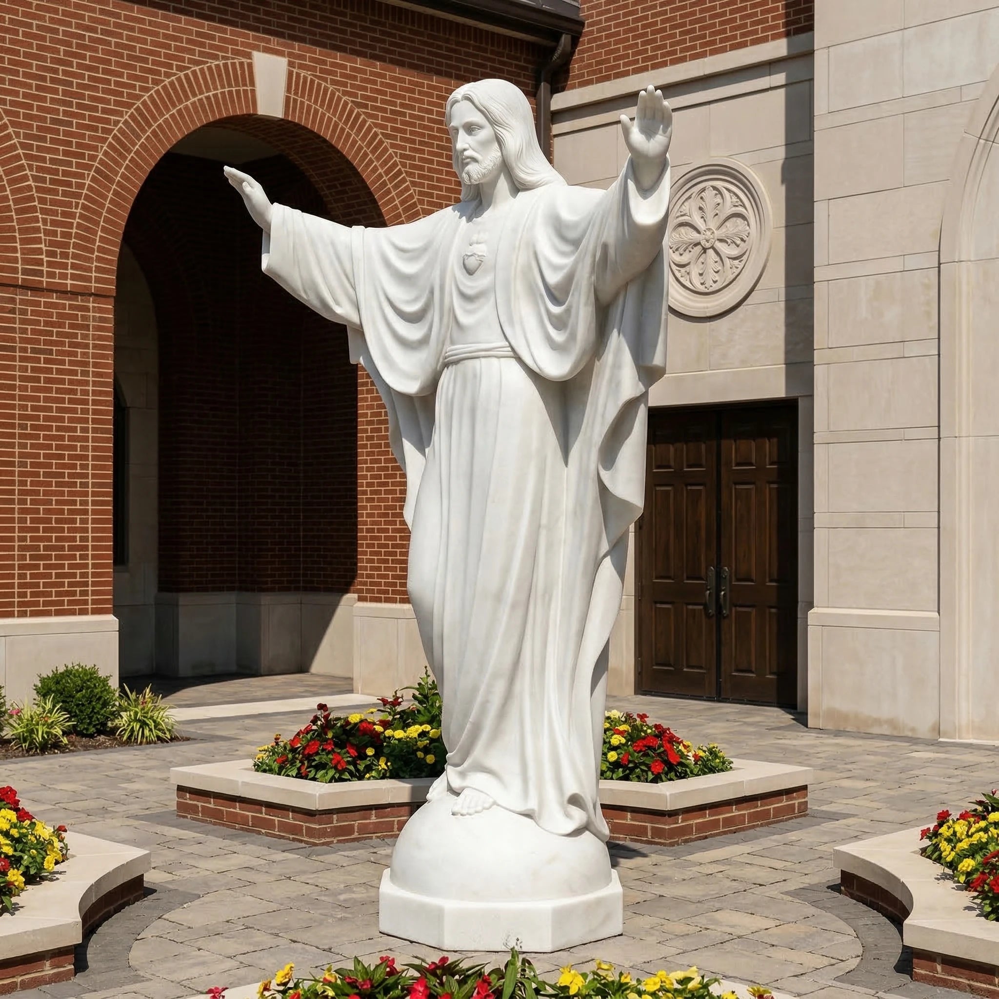 Vela-Natural-Marble-Christ-Sculpture-Serene-Blessing-Stance-VSMS-7391-05