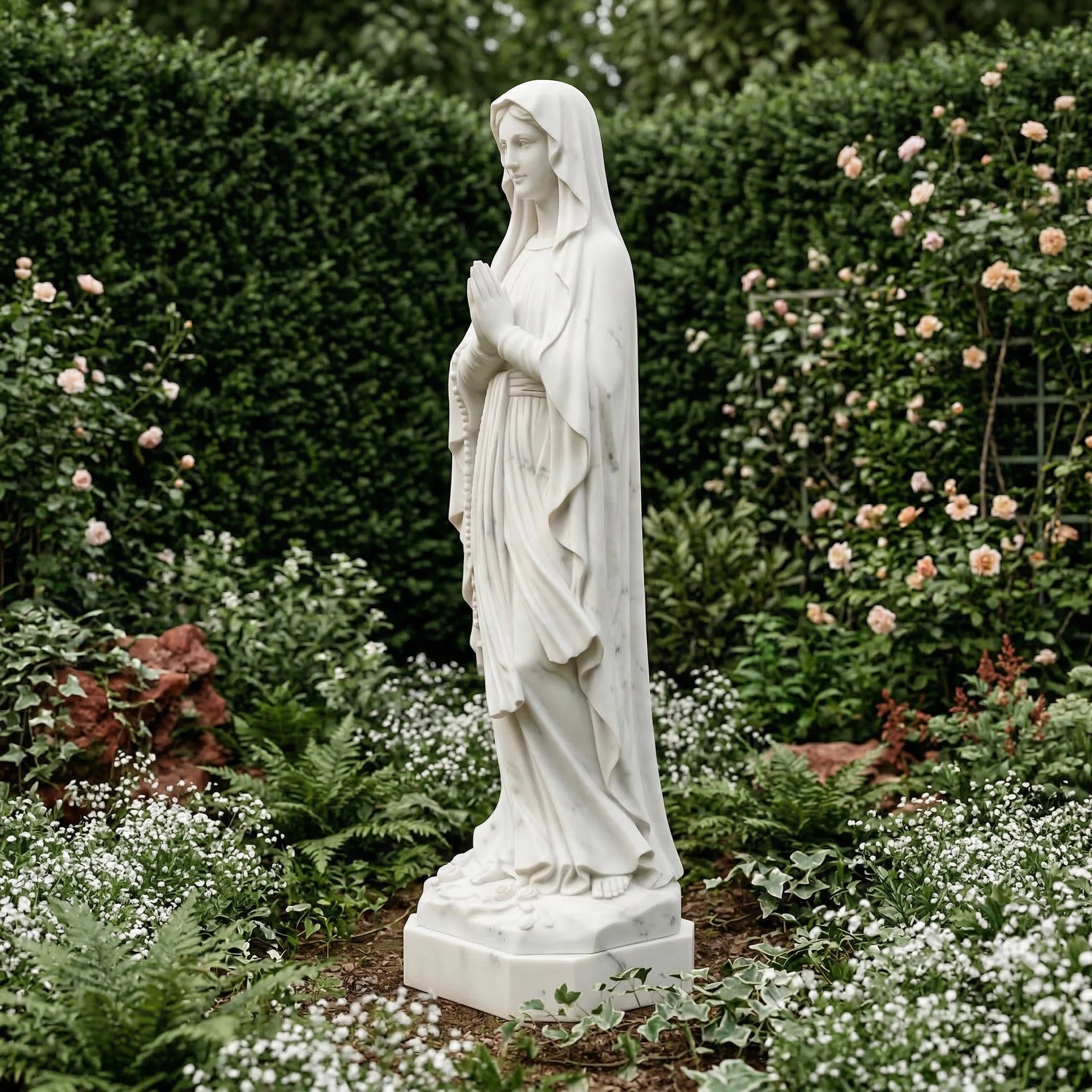 Vela-Natural-Marble-Devotional-Figure-Sculpture-Garden-Pedestal-VSMS-6532-03