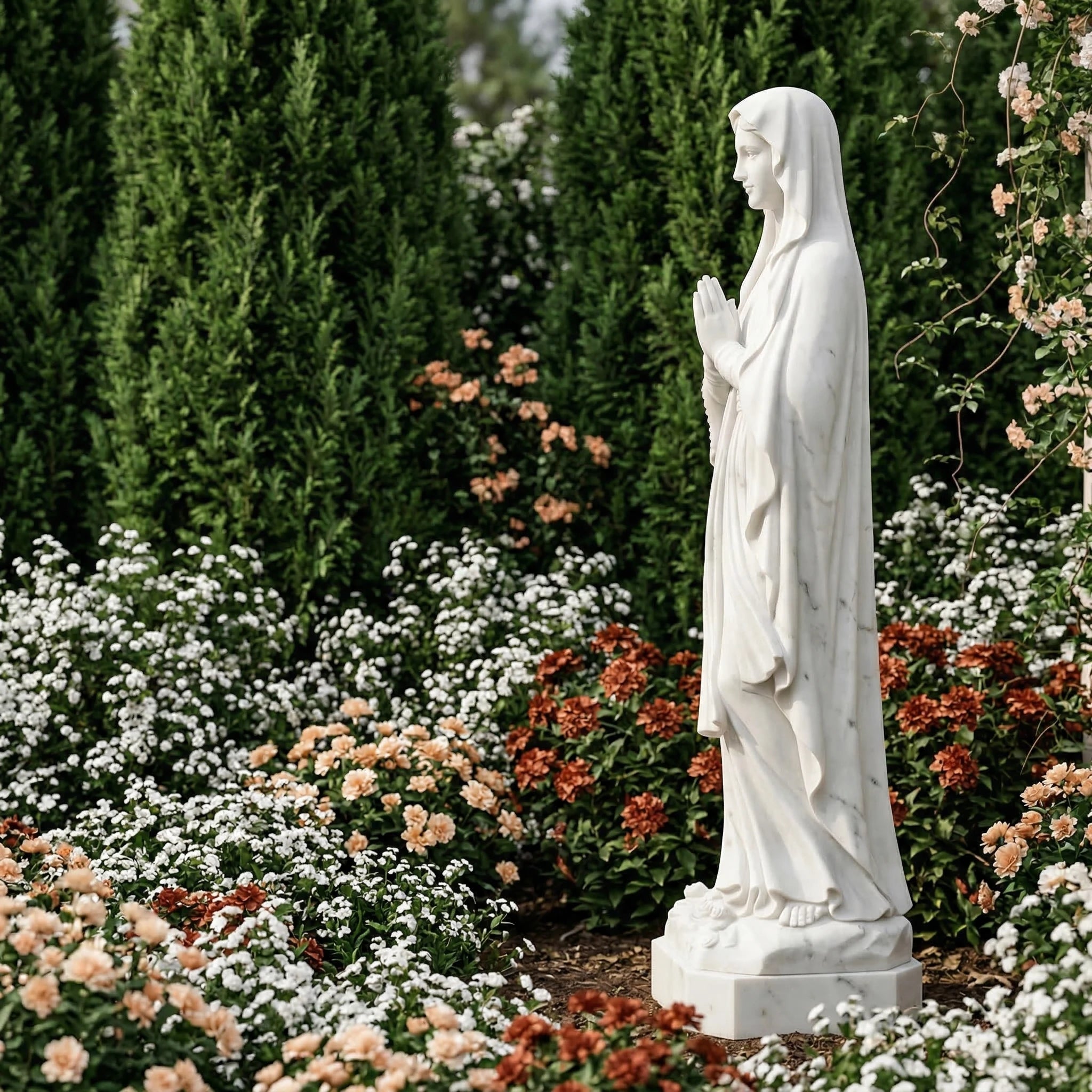 Vela-Natural-Marble-Devotional-Figure-Sculpture-Garden-Pedestal-VSMS-6532-04