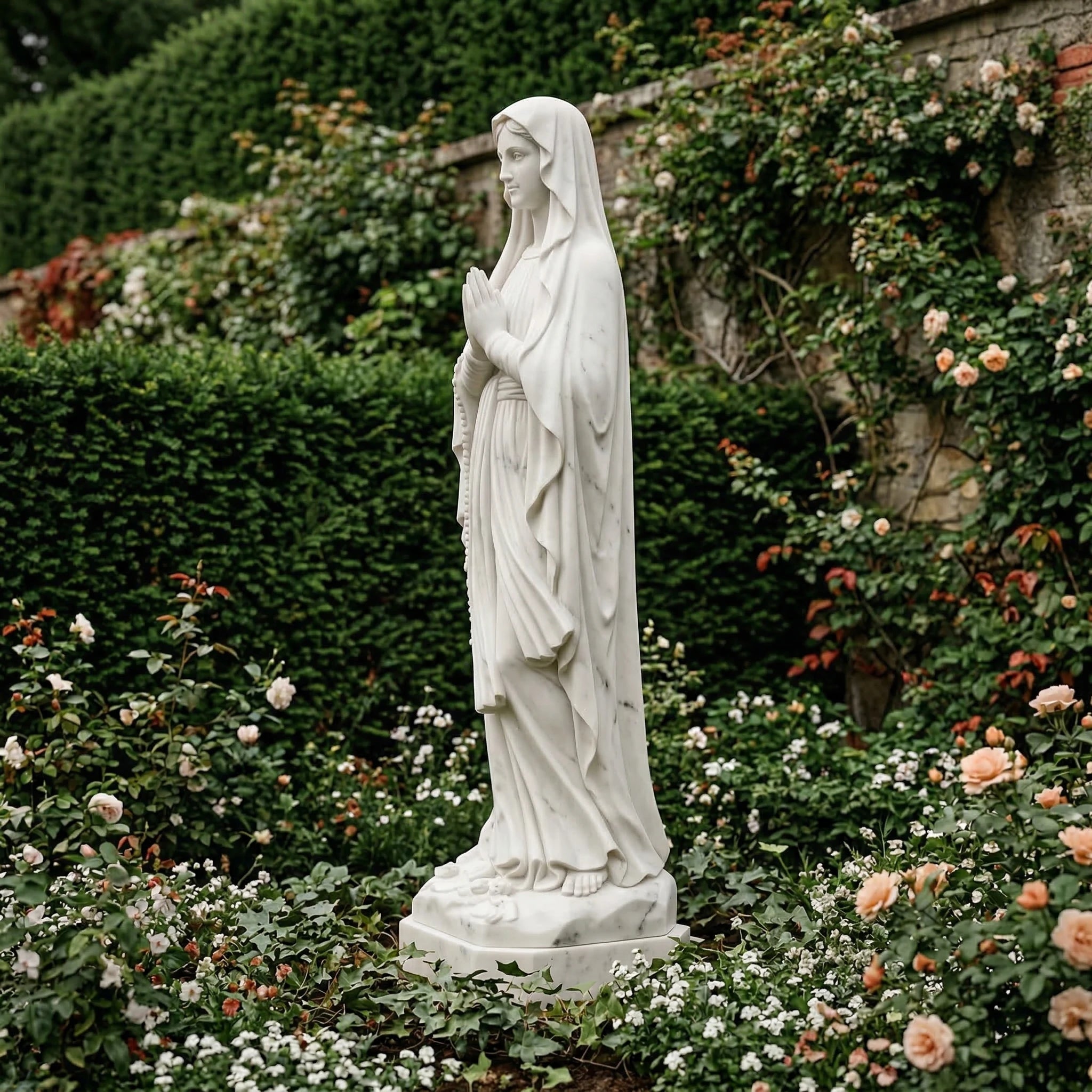 Vela-Natural-Marble-Devotional-Figure-Sculpture-Garden-Pedestal-VSMS-6532-05