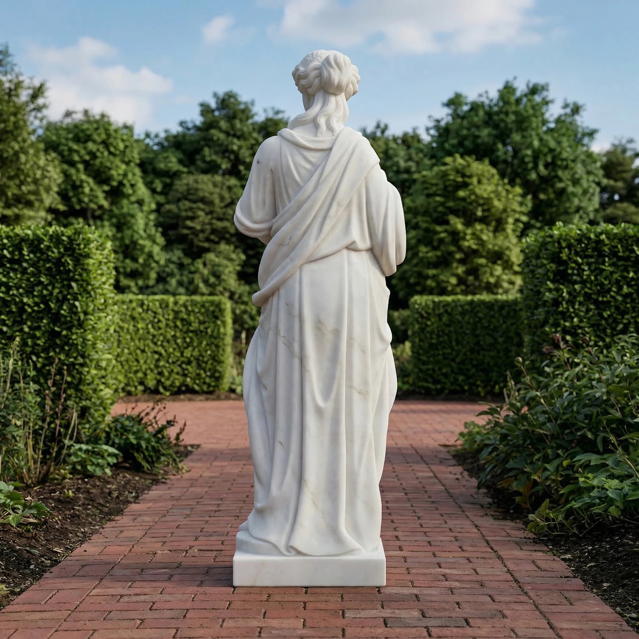 Vela-Natural-Marble-Draped-Female-Figure-Sculpture-Garden-Path-VSMS-3624-01