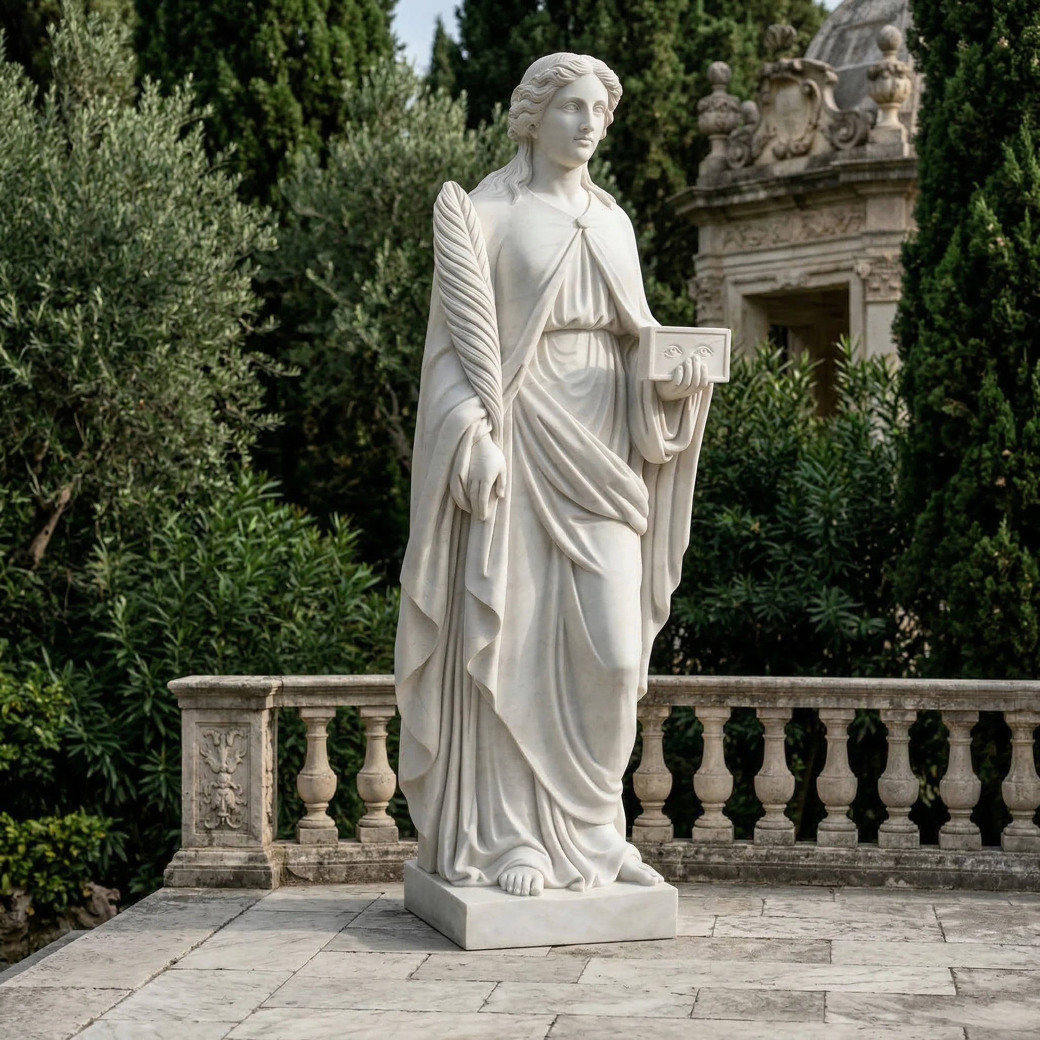 Vela-Natural-Marble-Draped-Female-Figure-Sculpture-Terrace-Statue-VSMS-4821-01