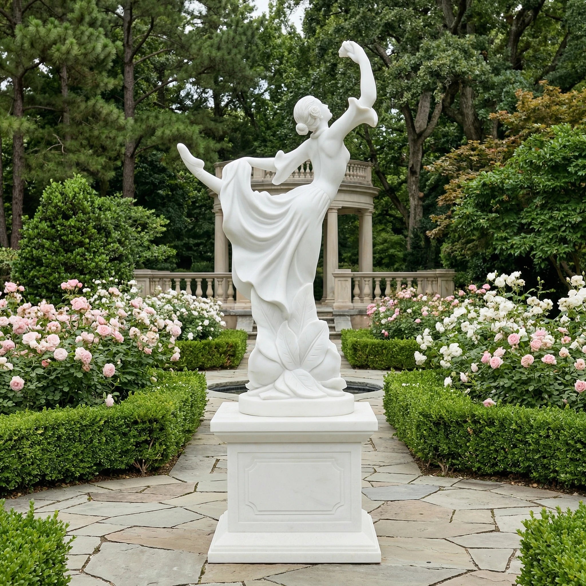 Vela-Natural-Marble-Female-Dancer-Sculpture-Garden-Pedestal-VSMS-6921-01