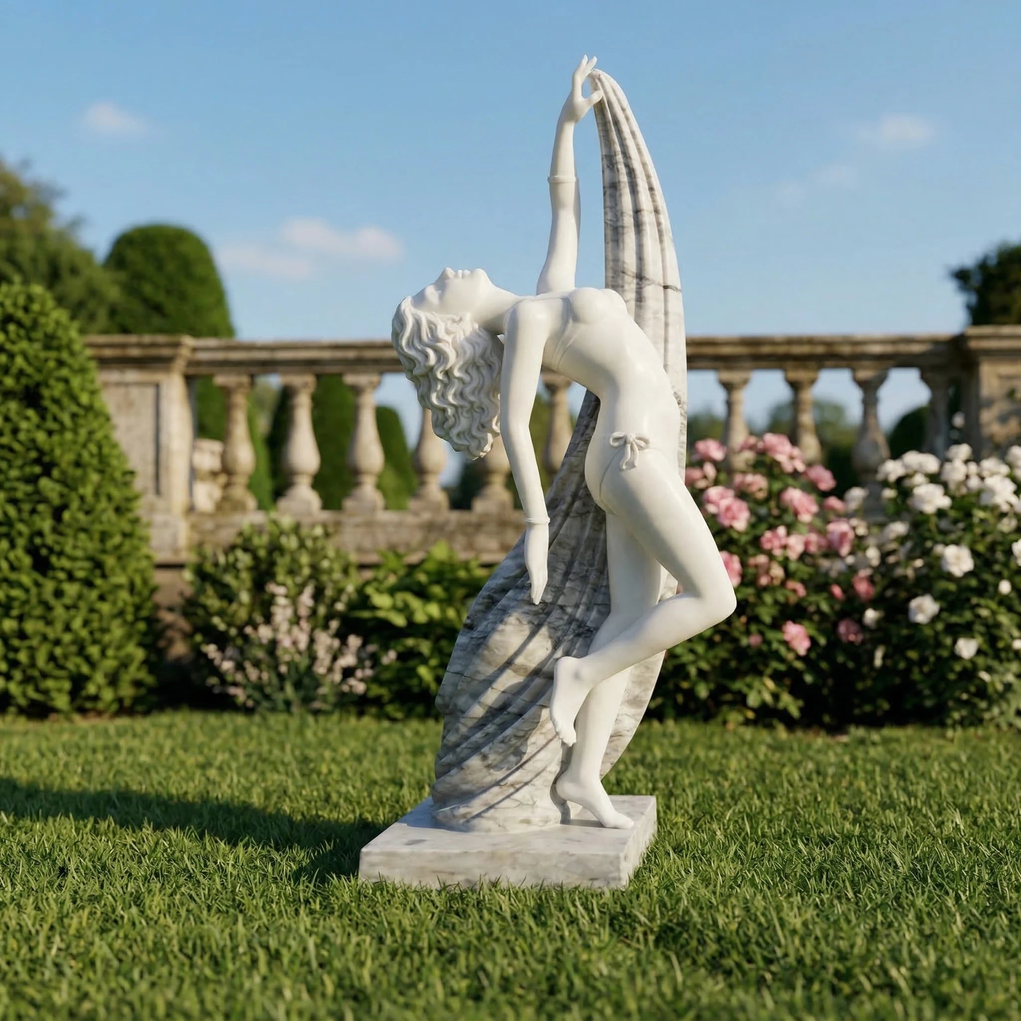 Vela-Natural-Marble-Female-Figure-Sculpture-Garden-Arch-VSMS-472-01
