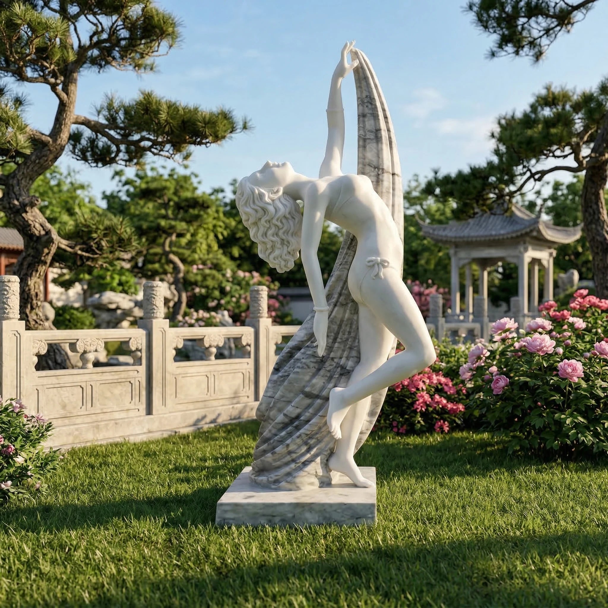 Vela-Natural-Marble-Female-Figure-Sculpture-Garden-Arch-VSMS-472-02