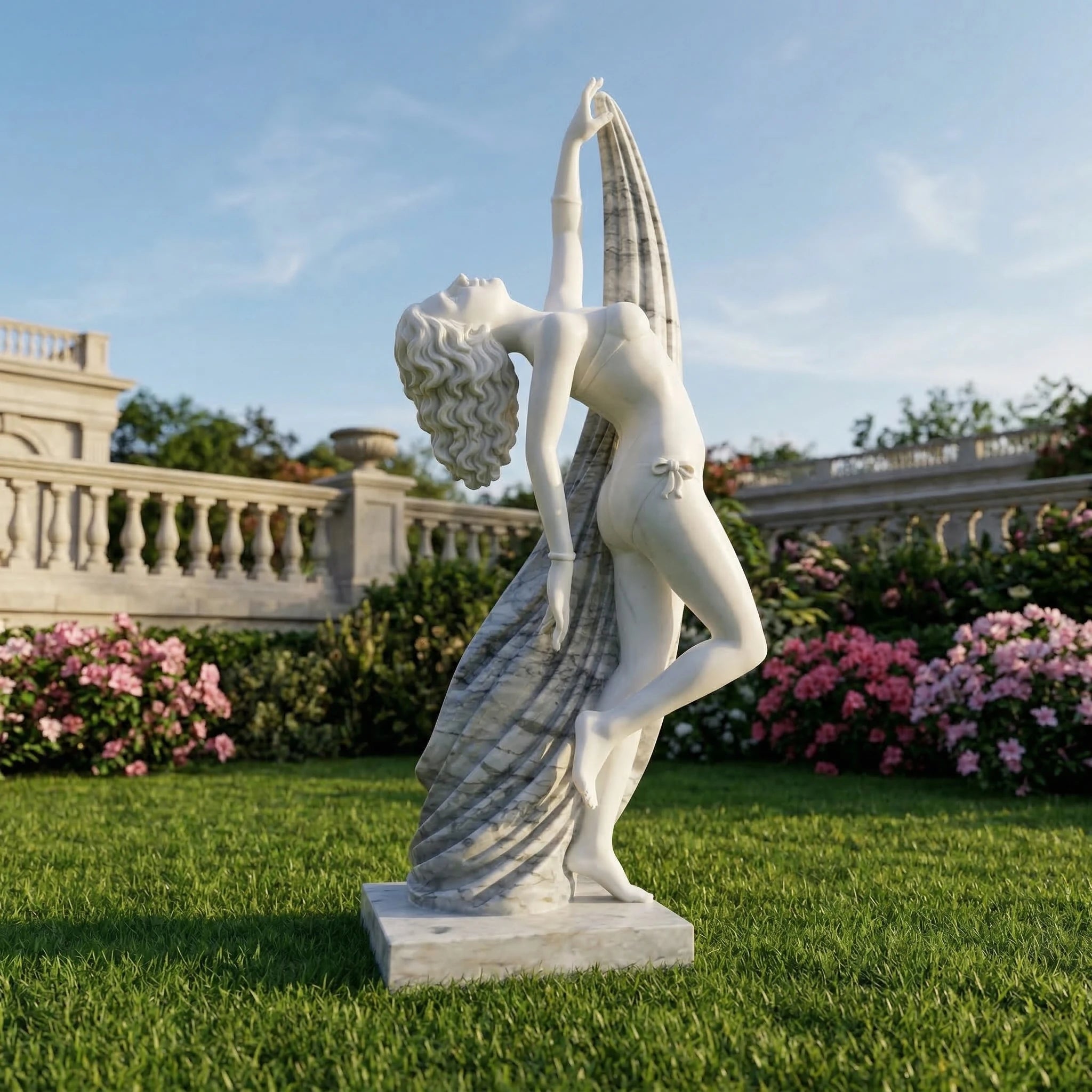 Vela-Natural-Marble-Female-Figure-Sculpture-Garden-Arch-VSMS-472-04