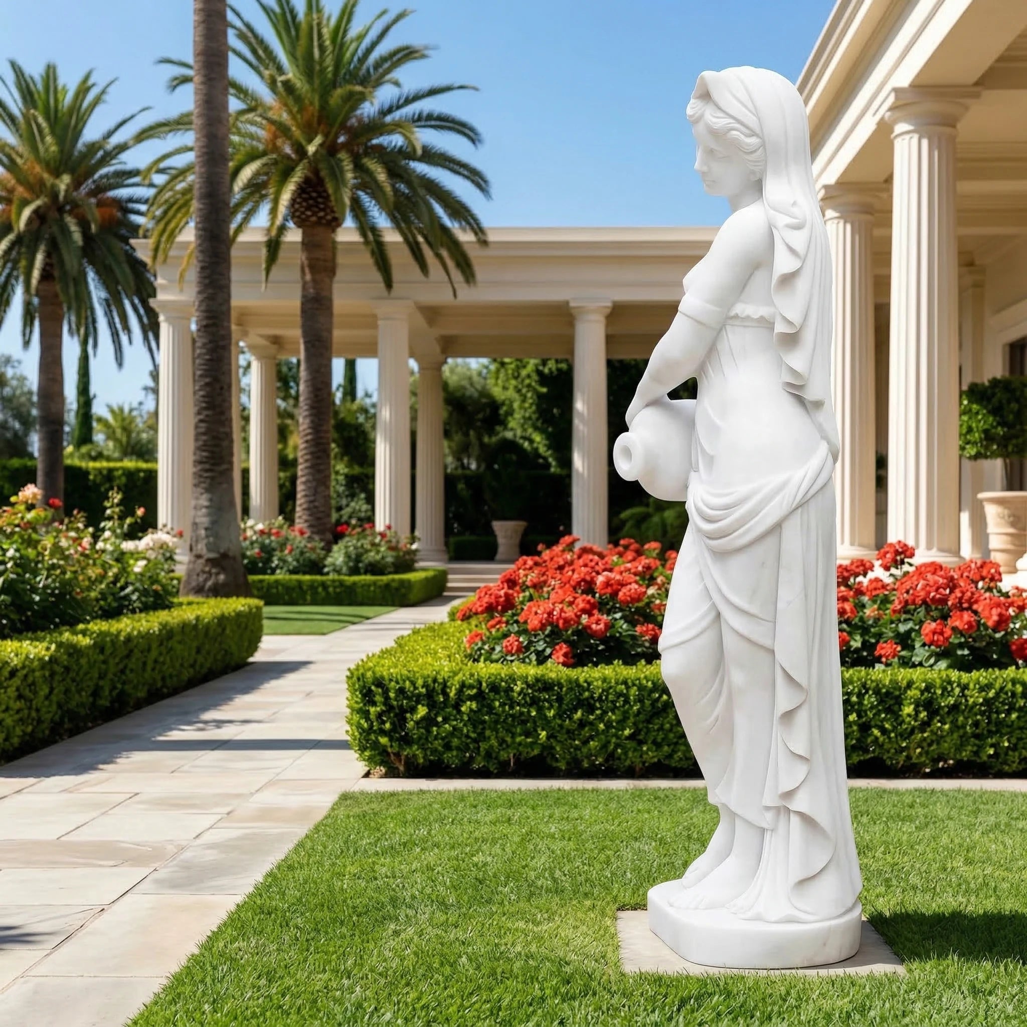 Vela-Natural-Marble-Female-Figure-Sculpture-Garden-Contrapposto-VSMS-3184-04