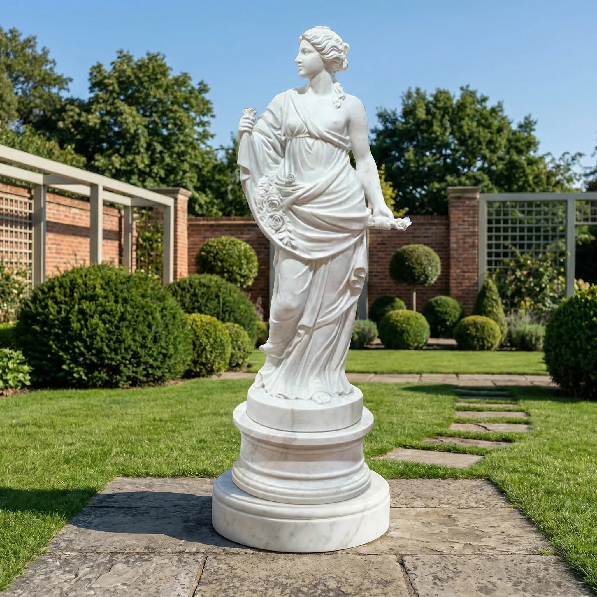 Vela-Natural-Marble-Female-Figure-Sculpture-Garden-Pedestal-VSMS-5617-01