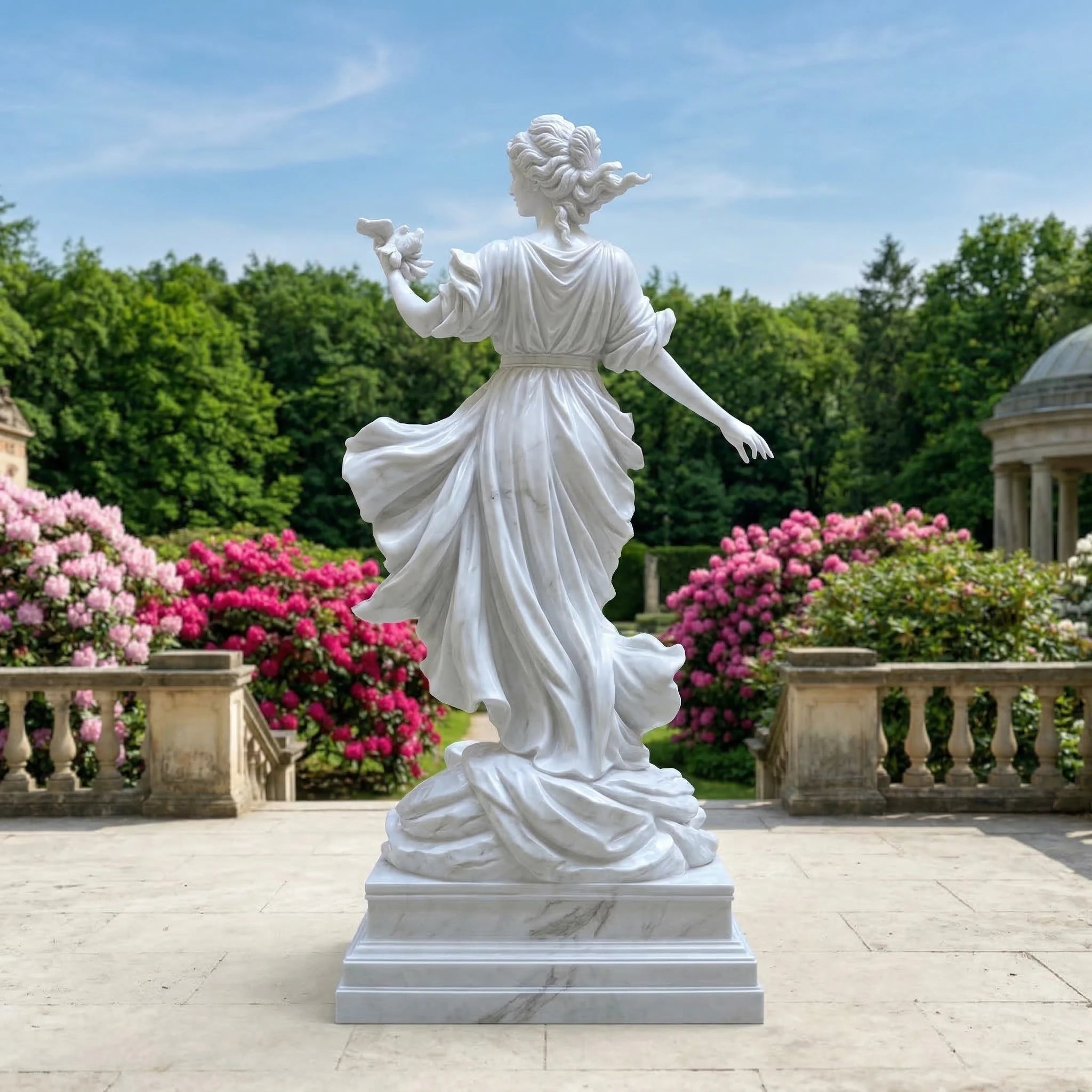 Vela-Natural-Marble-Female-Figure-Sculpture-Garden-Pedestal-VSMS-9024-01