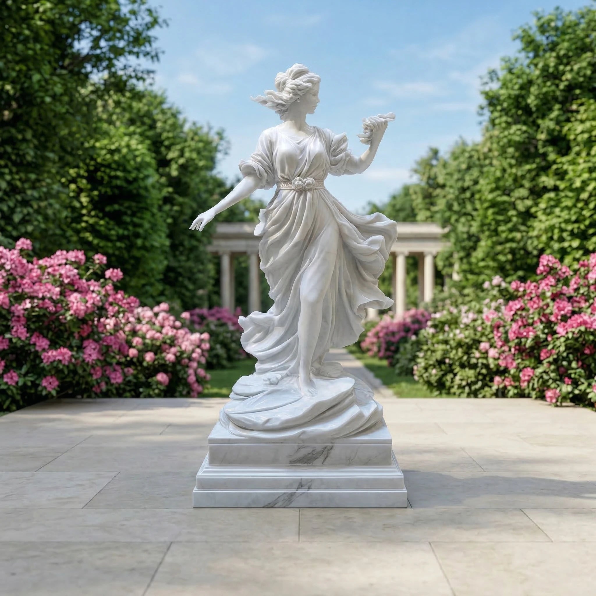 Vela-Natural-Marble-Female-Figure-Sculpture-Garden-Pedestal-VSMS-9024-02