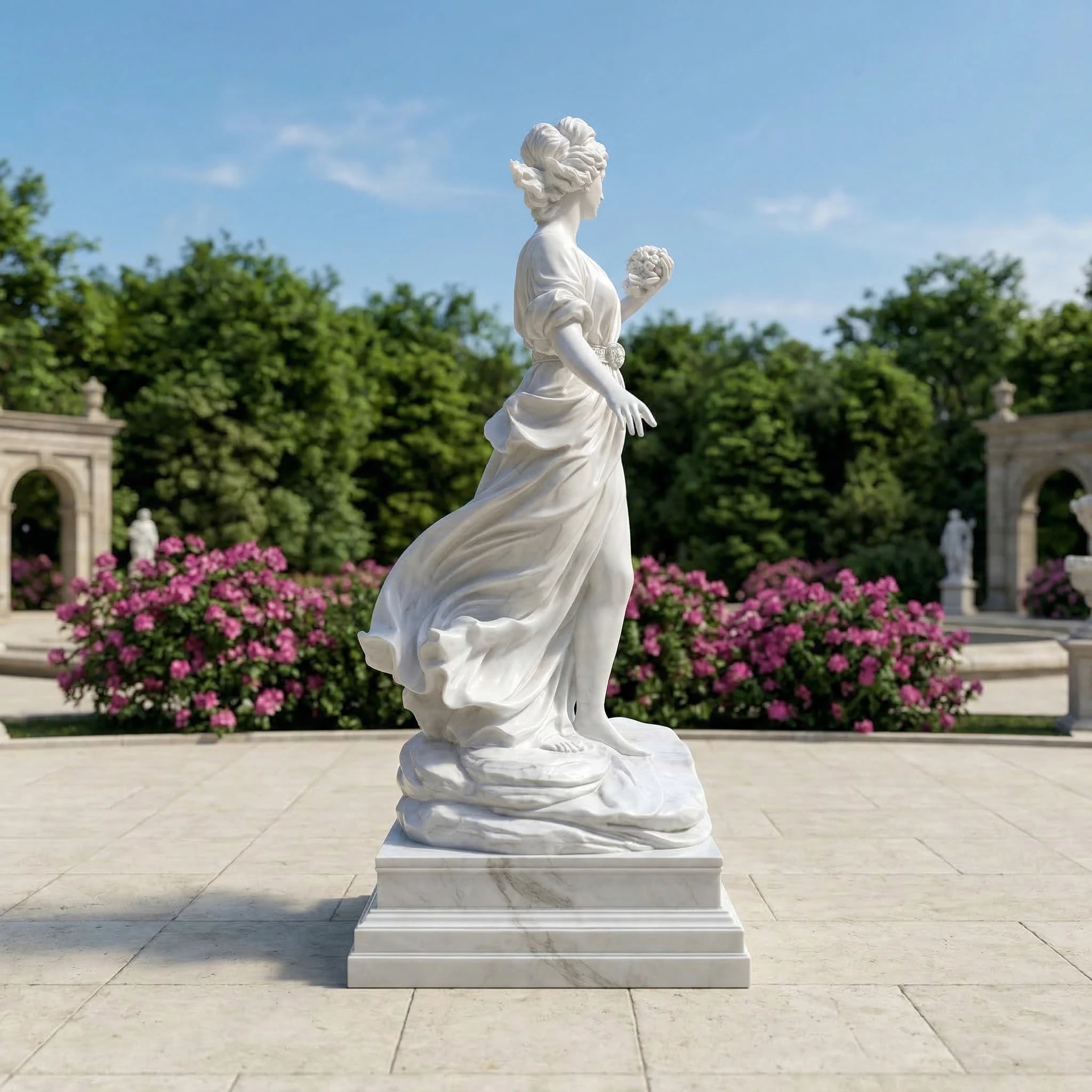 Vela-Natural-Marble-Female-Figure-Sculpture-Garden-Pedestal-VSMS-9024-03