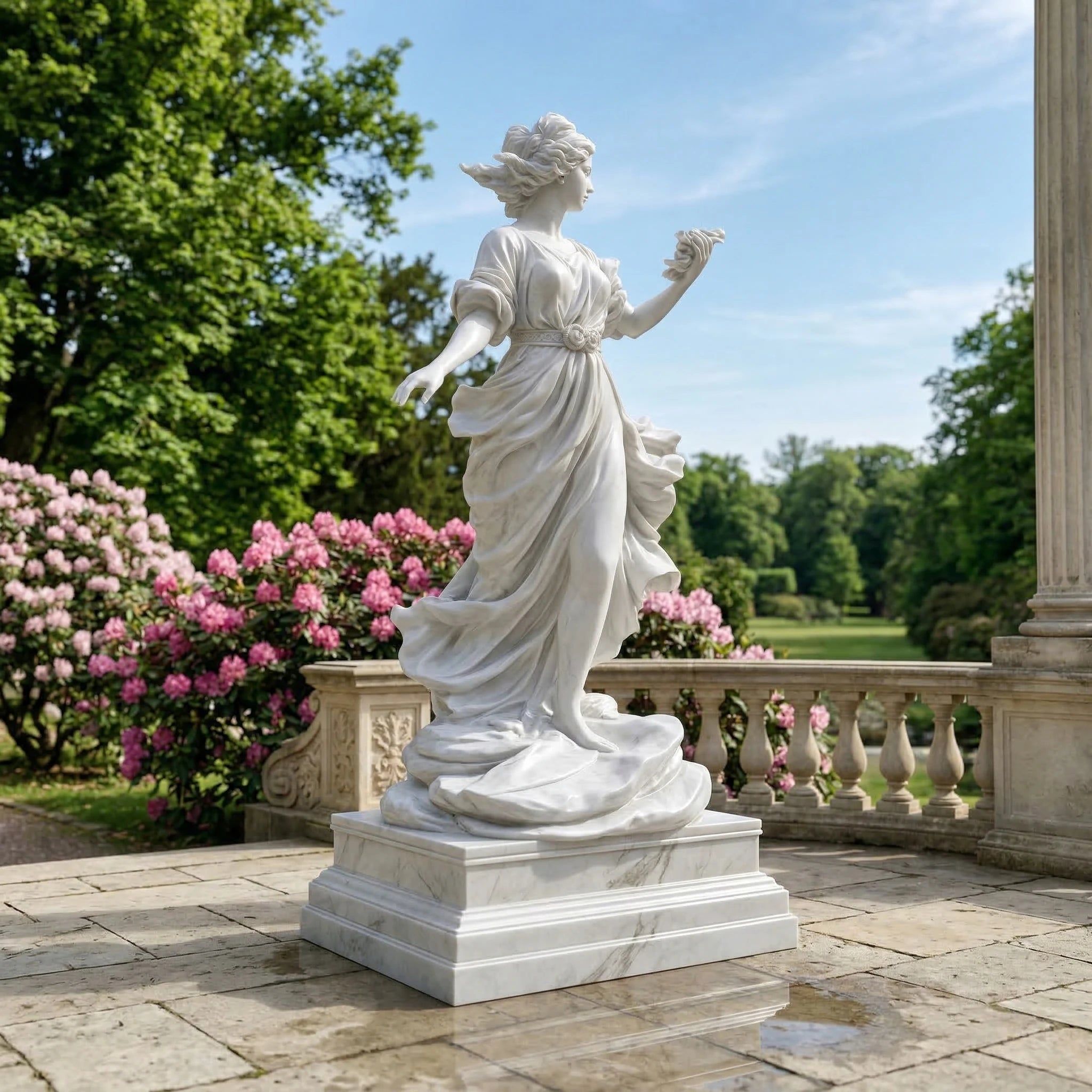 Vela-Natural-Marble-Female-Figure-Sculpture-Garden-Pedestal-VSMS-9024-04