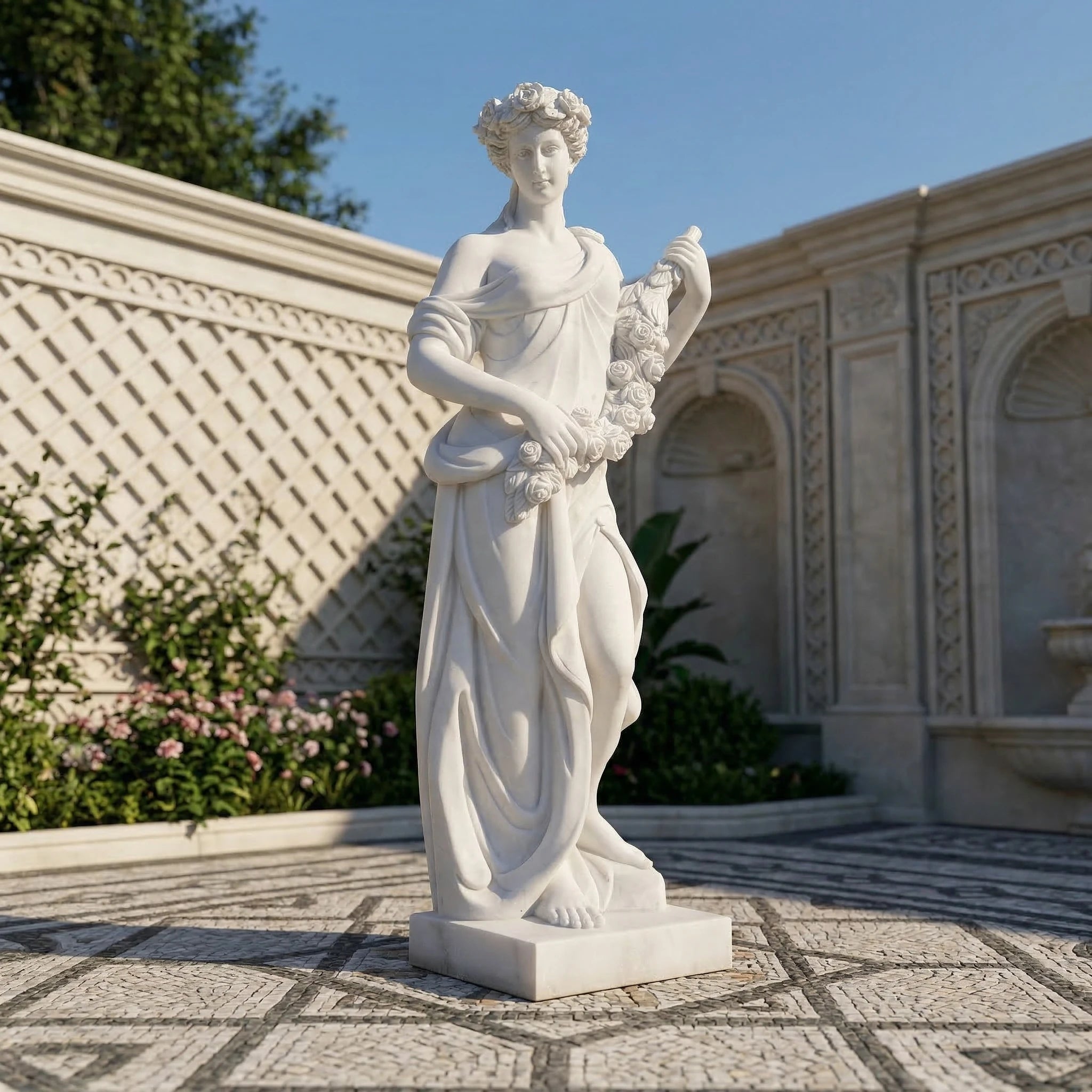 Vela-Natural-Marble-Female-Figure-Sculpture-Garden-Statue-VSMS-6158-05