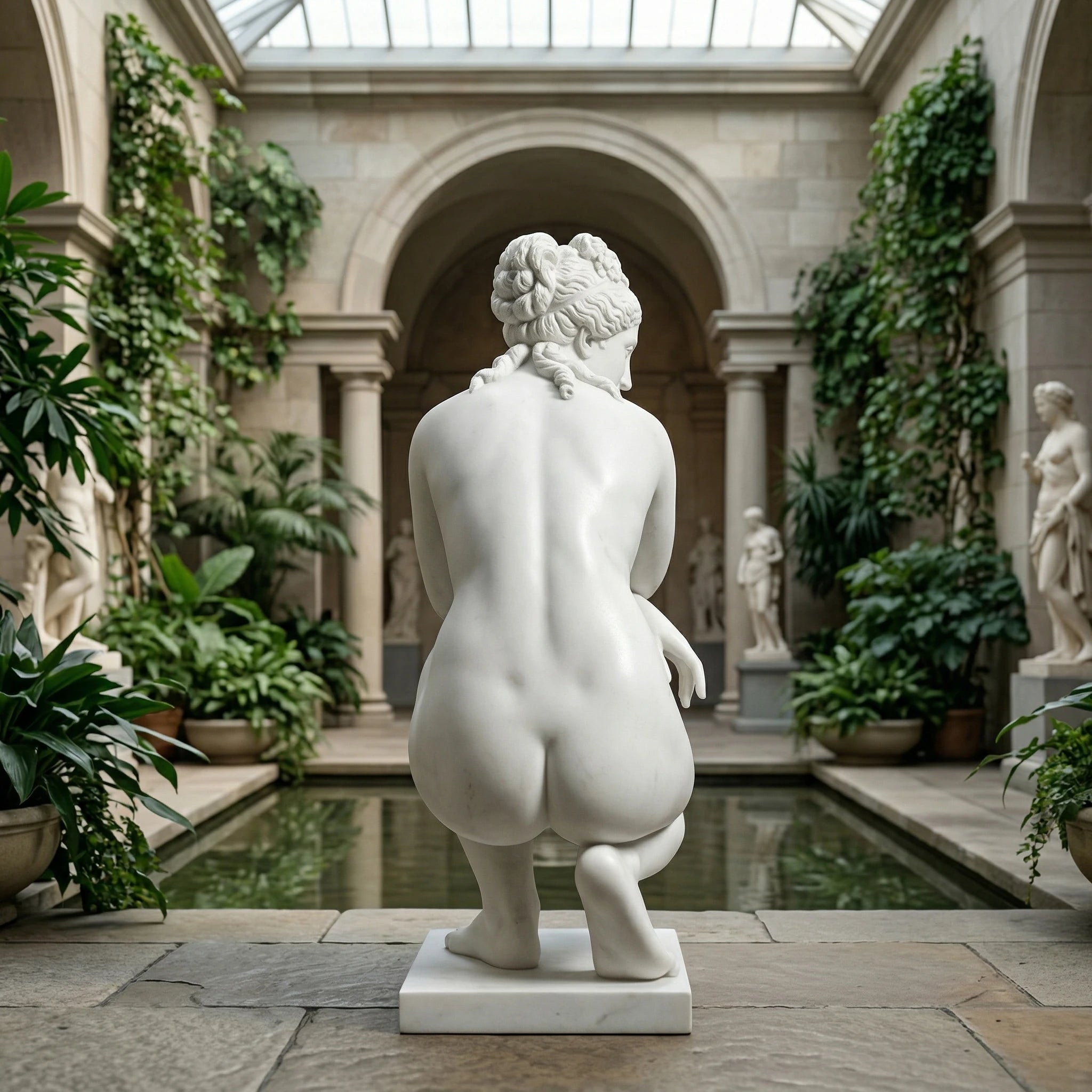 Vela-Natural-Marble-Female-Figure-Sculpture-Turning-Pose-VSMS-9142-01