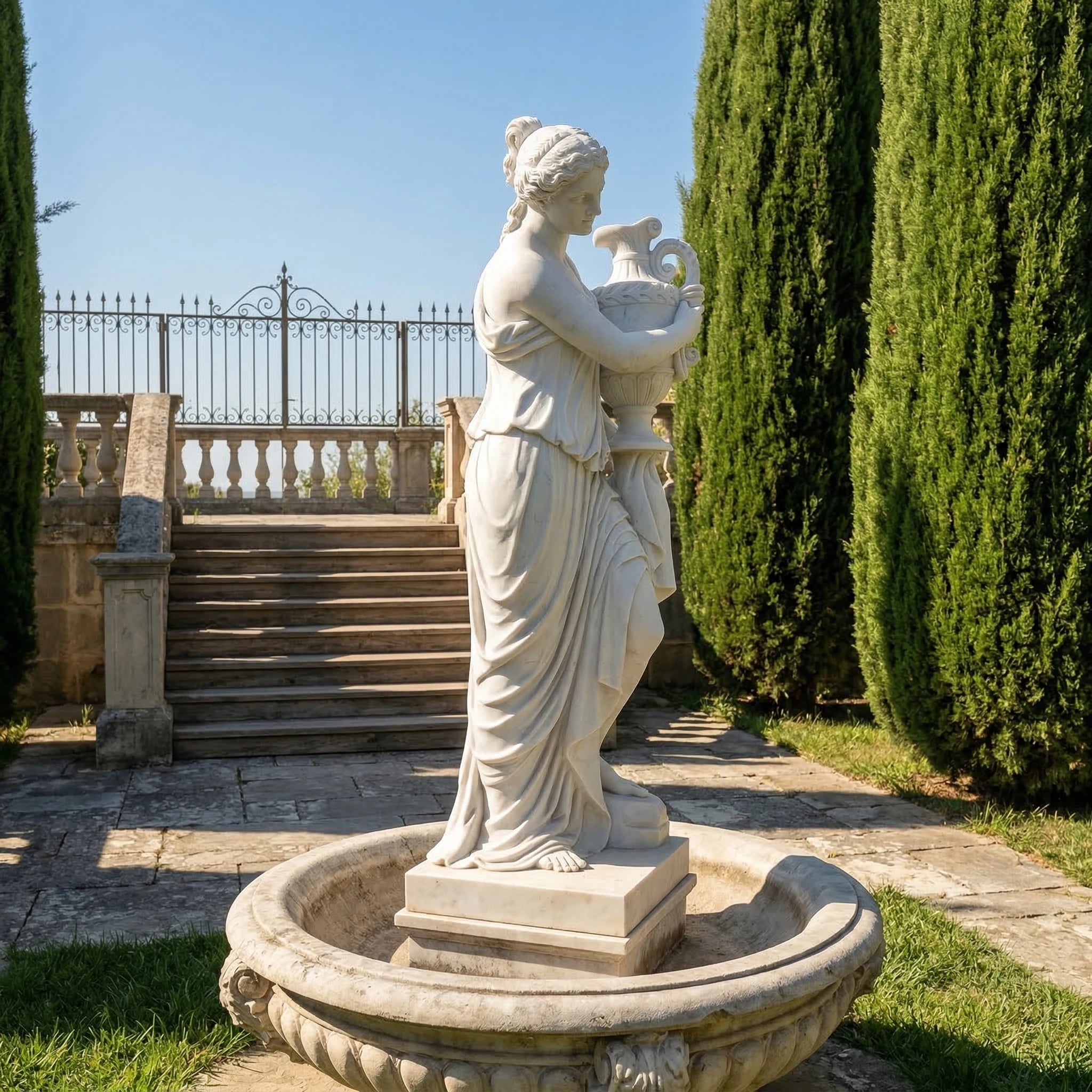 Vela-Natural-Marble-Female-Figure-with-Urn-Sculpture-Garden-Court-VSMS-2851-03