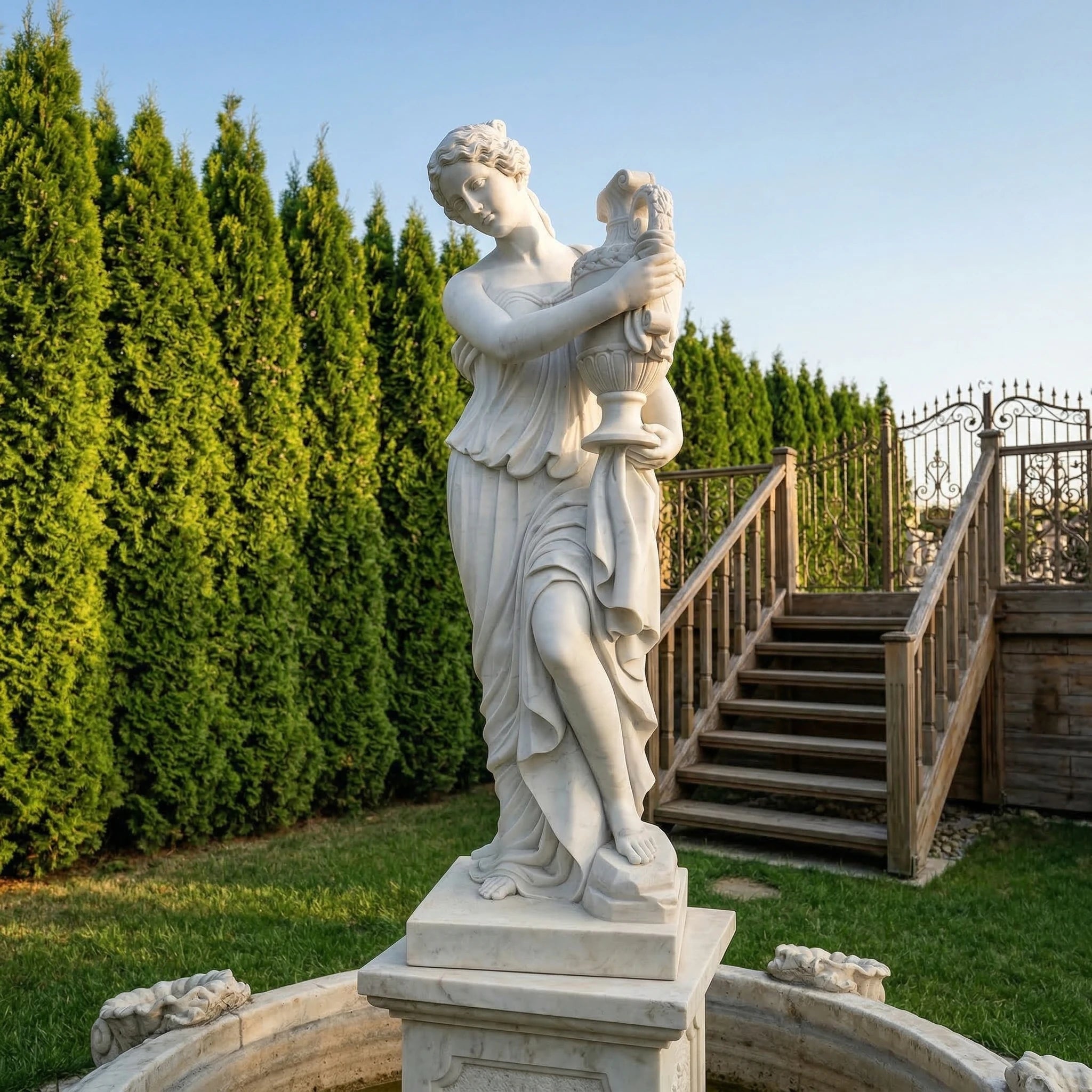 Vela-Natural-Marble-Female-Figure-with-Urn-Sculpture-Garden-Court-VSMS-2851-05