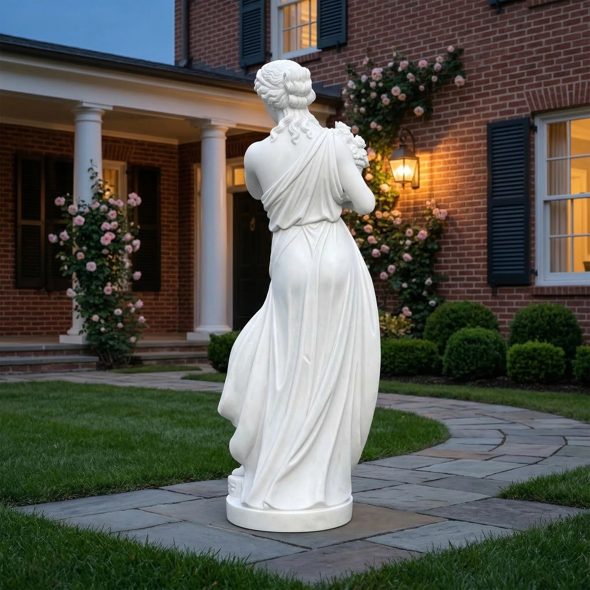 Vela-Natural-Marble-Female-Floral-Basket-Sculpture-Garden-Figure-VSMS-2648-02
