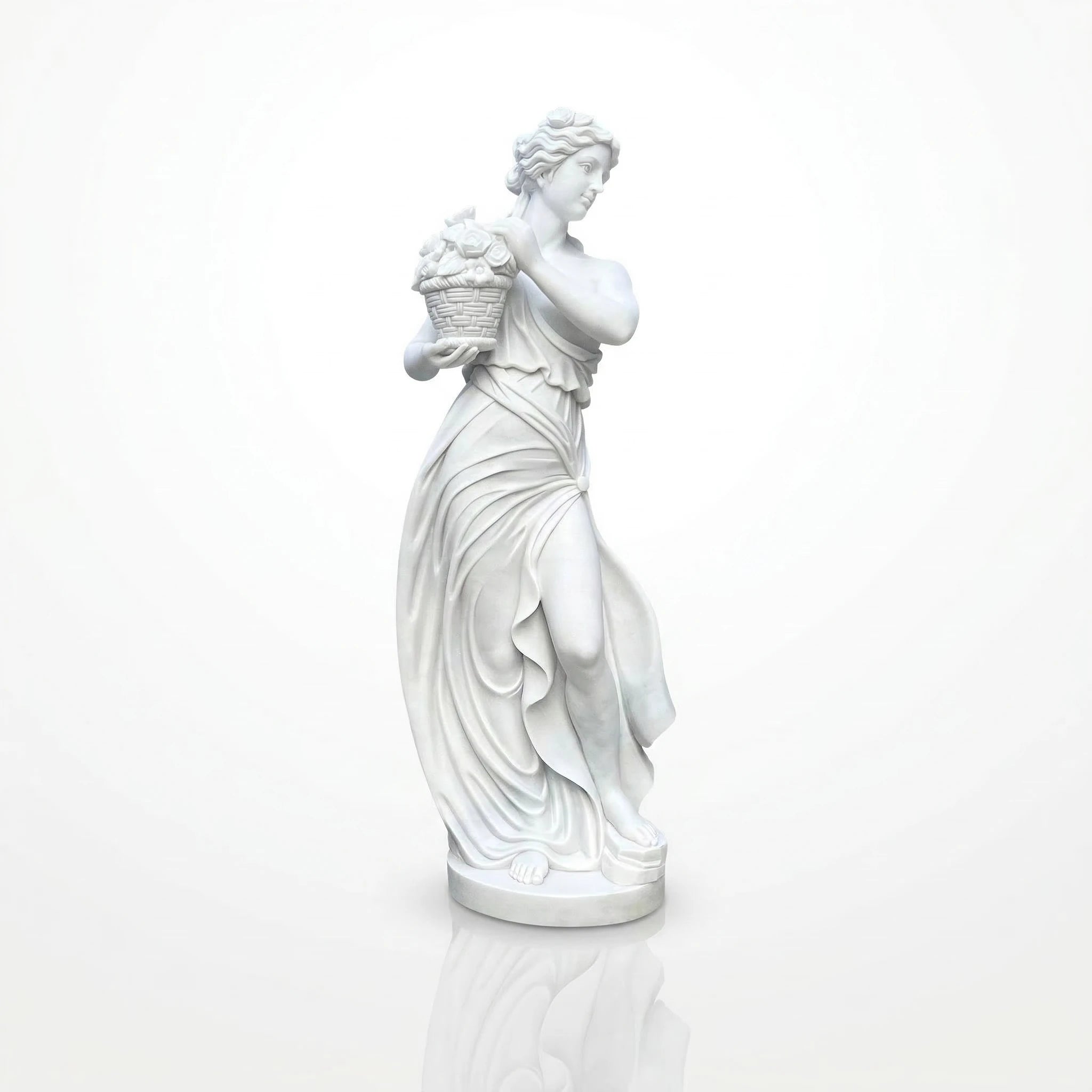 Vela-Natural-Marble-Female-Floral-Basket-Sculpture-Garden-Figure-VSMS-2648-06