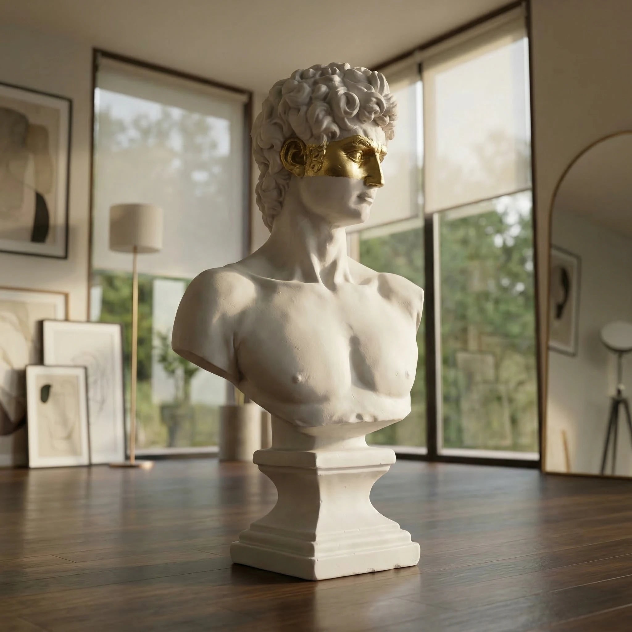 Vela-Natural-Marble-Figurative-Bust-Sculpture-Gold-Band-Accent-VSMS-918-05