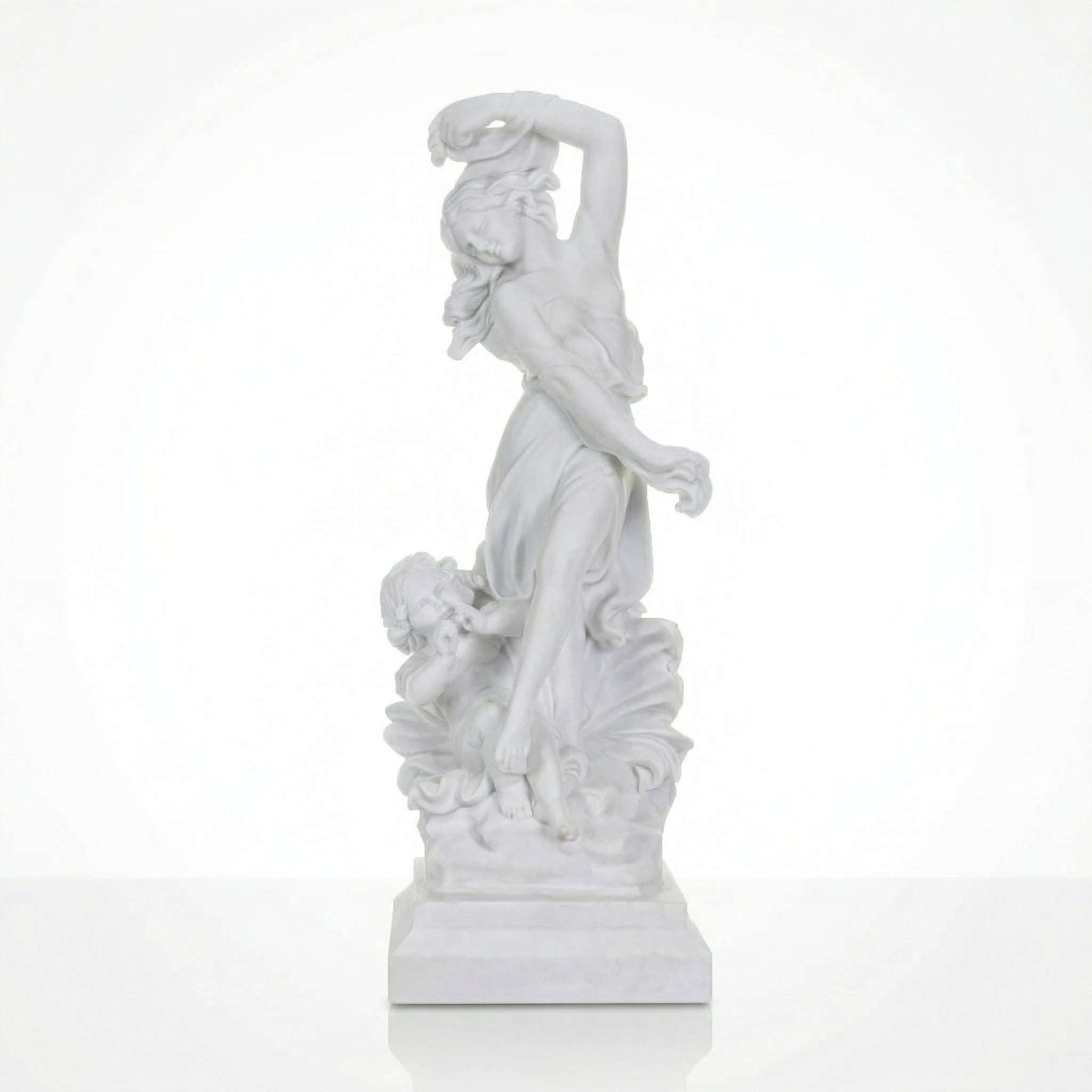 Vela-Natural-Marble-Figurative-Female-and-Child-Sculpture-Garden-Pedestal-VSMS-7548-06