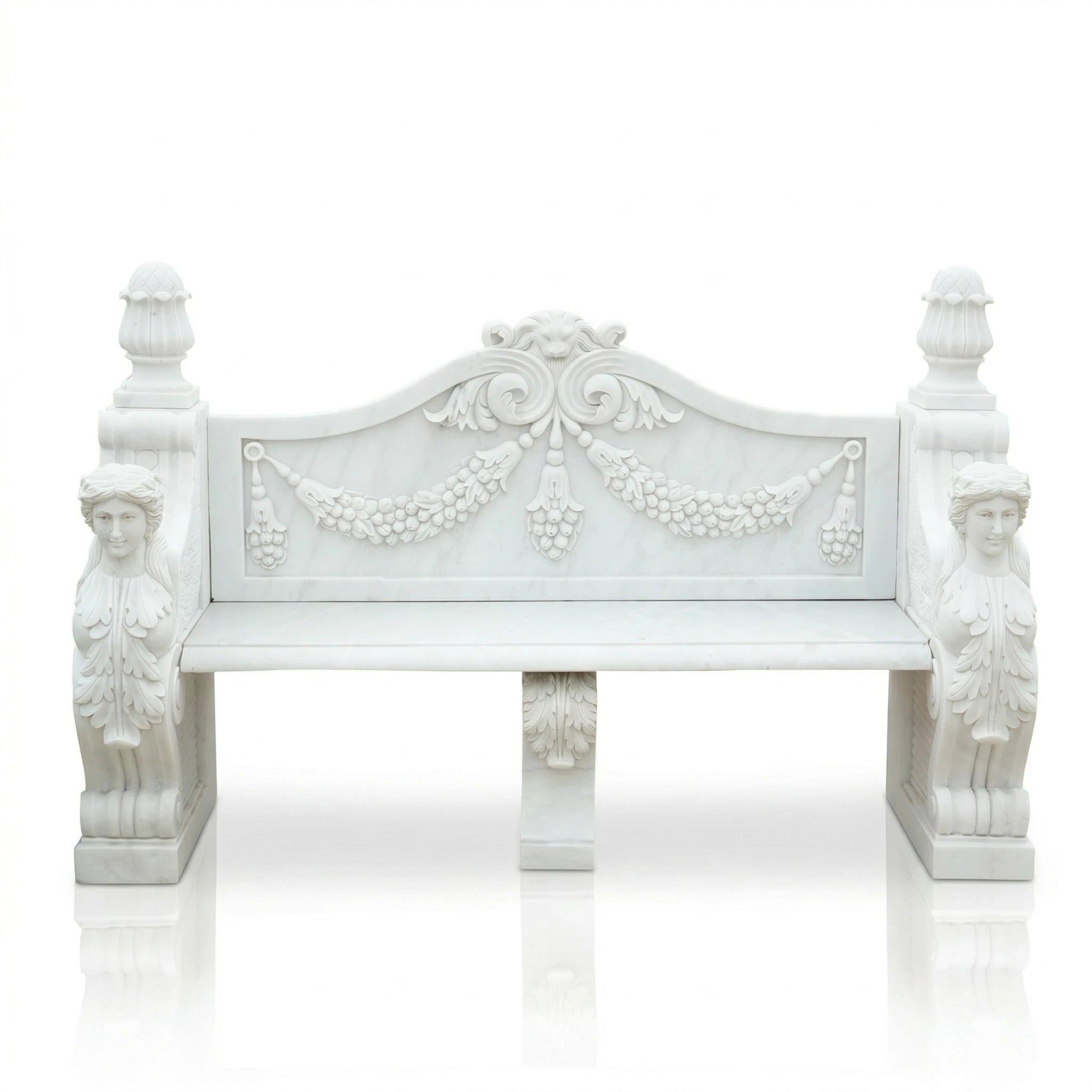 Vela-Natural-Marble-Figurative-Garden-Bench-Sculpture-Classical-Outdoor-Seating-VSMS-4195-04
