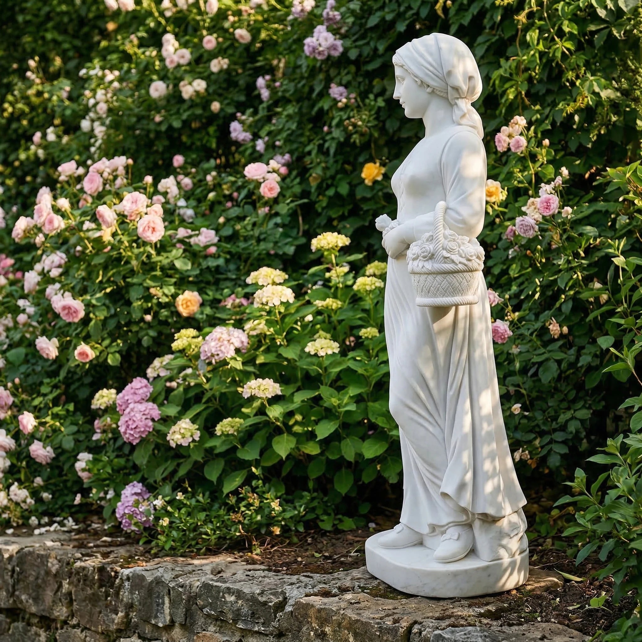 Vela-Natural-Marble-Garden-Maiden-Sculpture-Pedestal-Figure-VSMS-1523-04