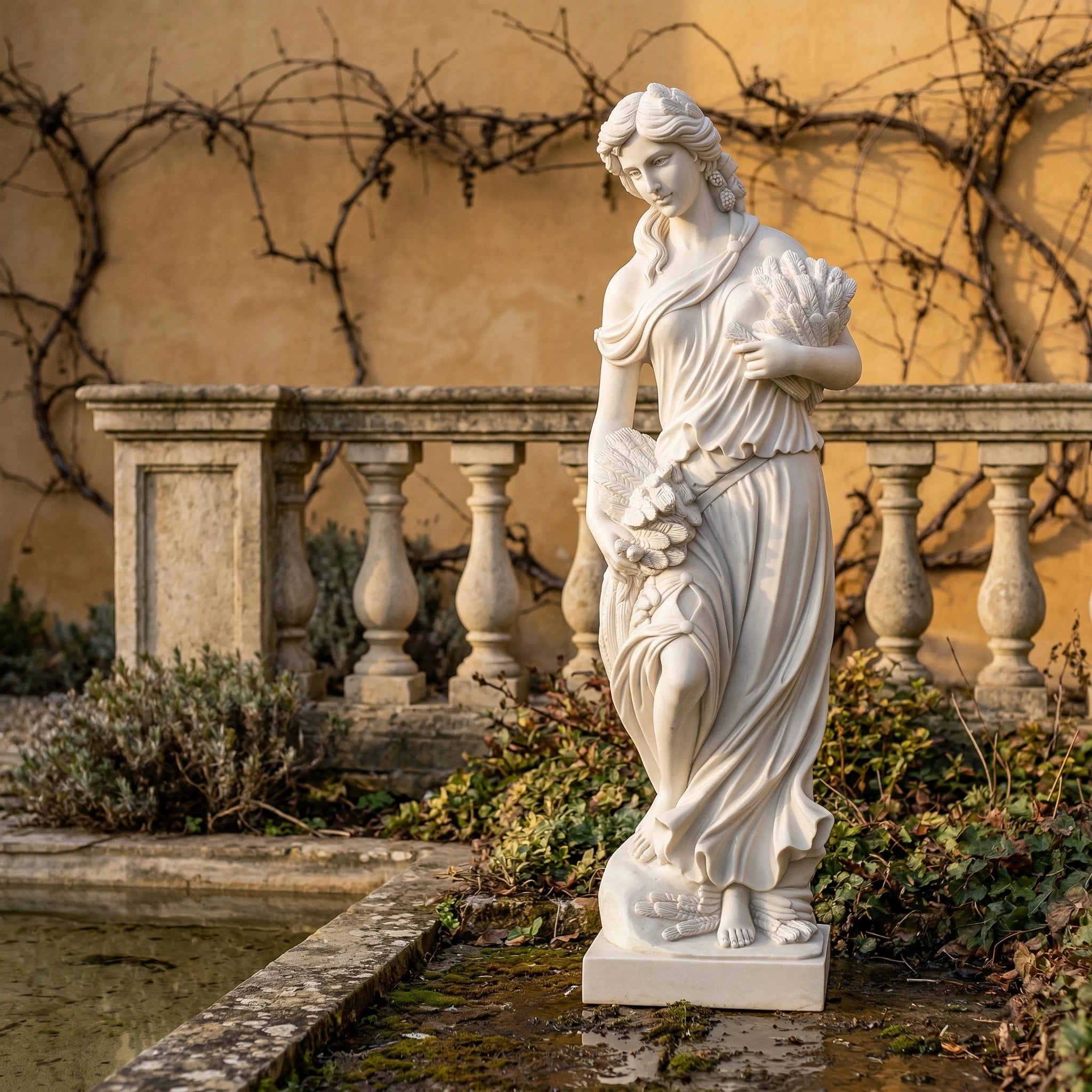 Vela-Natural-Marble-Harvest-Maiden-Sculpture-Garden-Figure-VSMS-6243-01