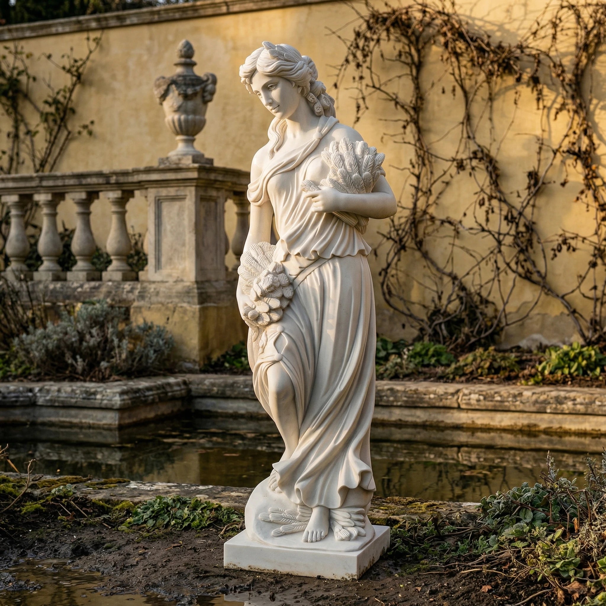 Vela-Natural-Marble-Harvest-Maiden-Sculpture-Garden-Figure-VSMS-6243-03