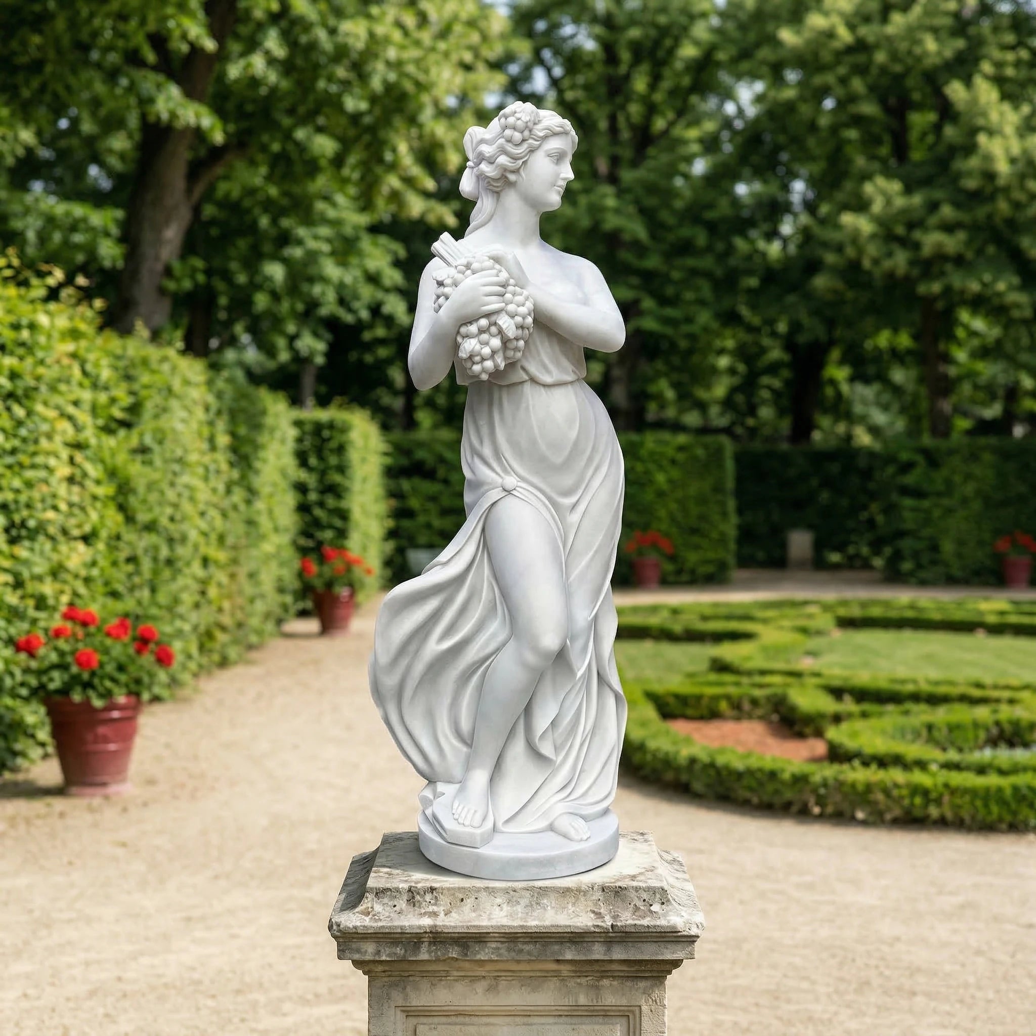 Vela-Natural-Marble-Harvest-Maiden-Sculpture-Garden-Pedestal-VSMS-2483-01