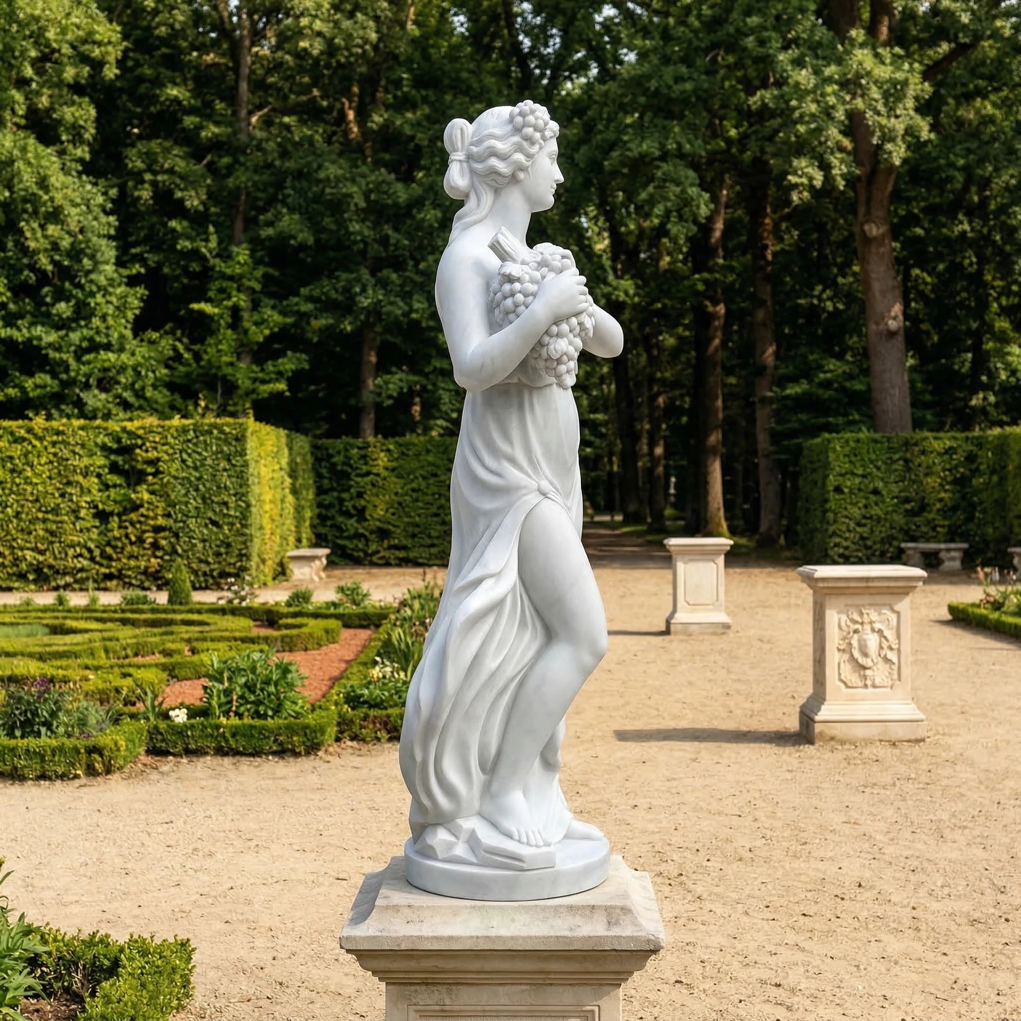 Vela-Natural-Marble-Harvest-Maiden-Sculpture-Garden-Pedestal-VSMS-2483-04