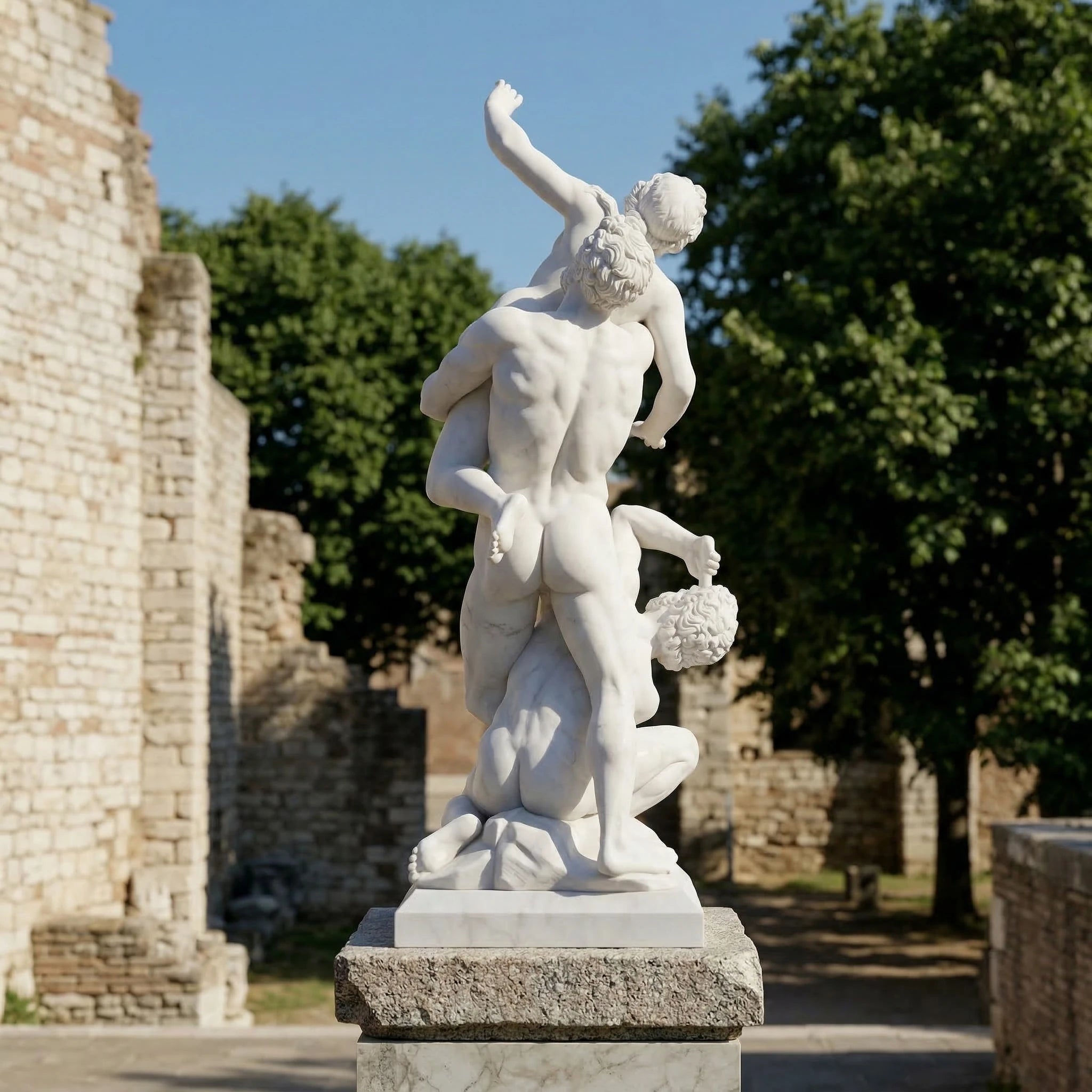Vela-Natural-Marble-Heroic-Figure-Sculpture-Garden-Pedestal-VSMS-4587-02