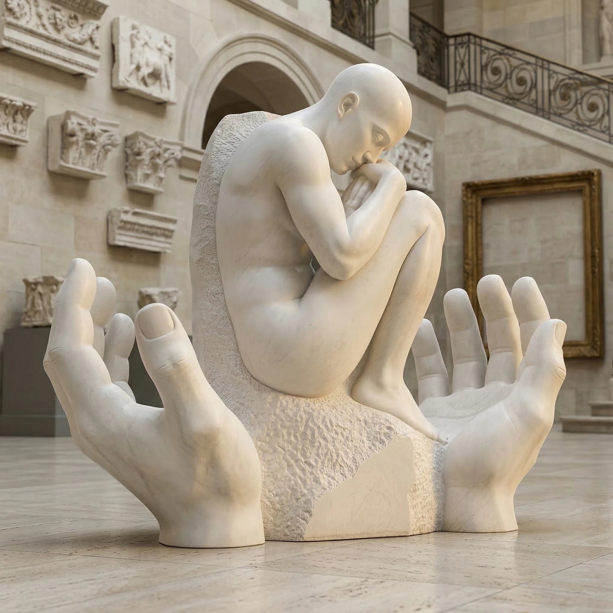Vela-Natural-Marble-Human-Form-Sculpture-Open-Hands-Base-VSMS-6847-01