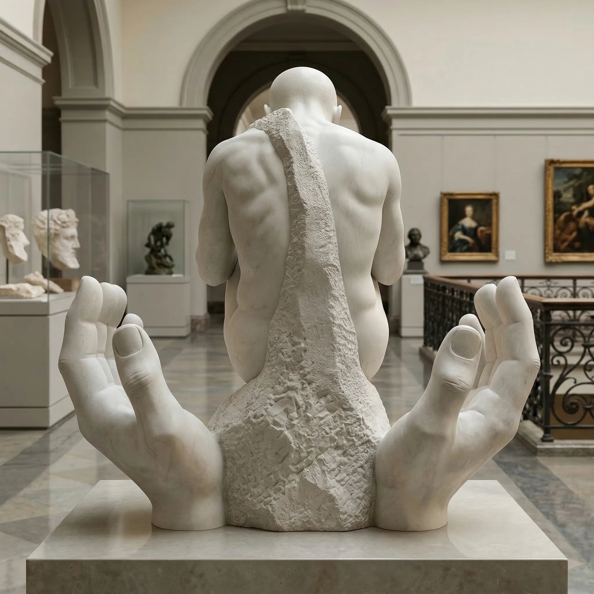 Vela-Natural-Marble-Human-Form-Sculpture-Open-Hands-Base-VSMS-6847-02